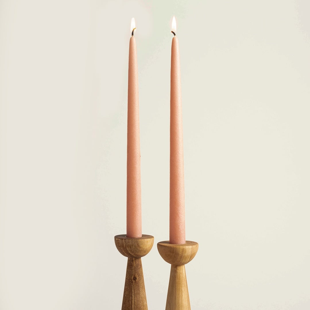 Deurne Parafın Mum 2.2x2.2x30 Cm Gül Kurusu