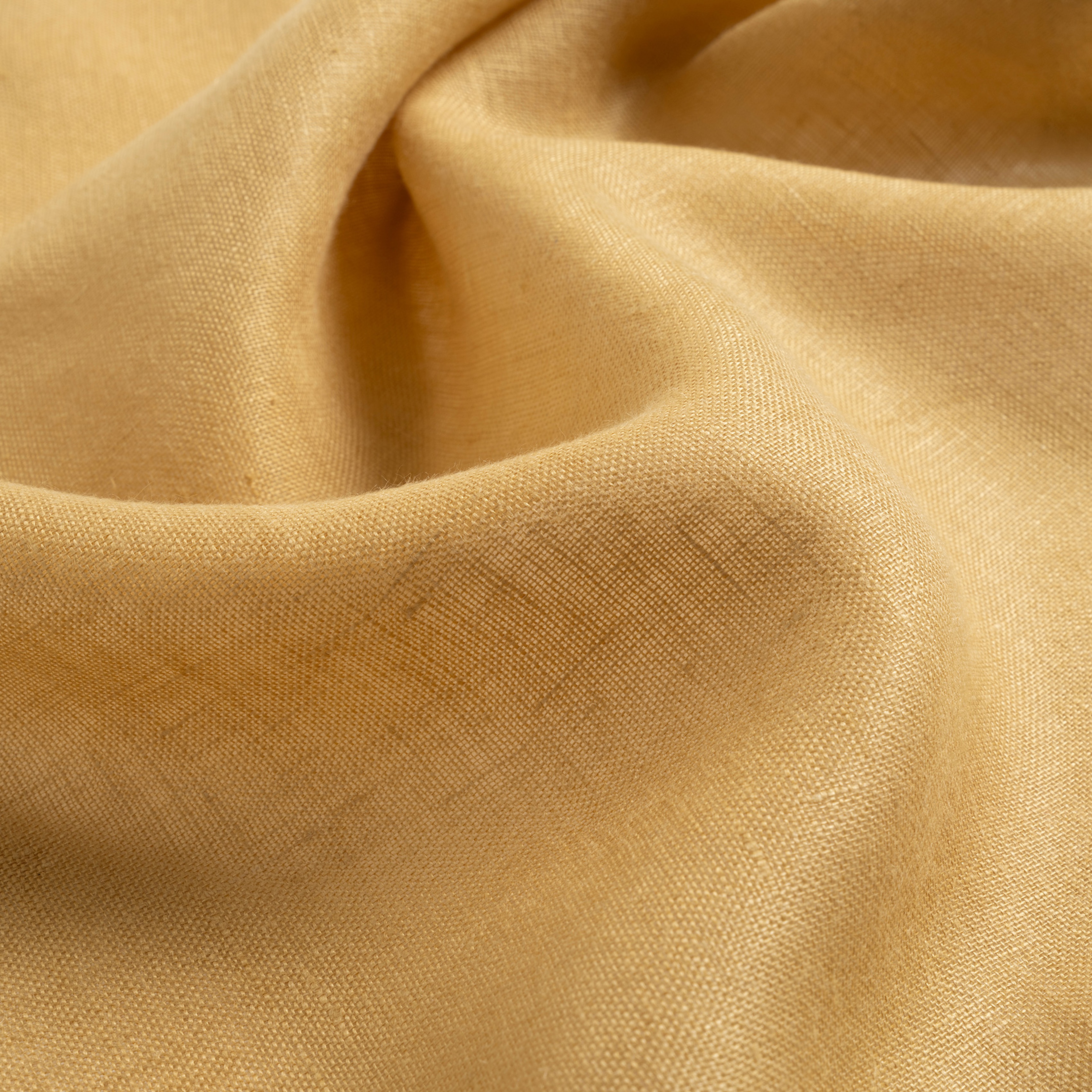 Nilüfer Zigzag Nakışlı Keten %100 Keten Peçete 45x45 Cm Sarı