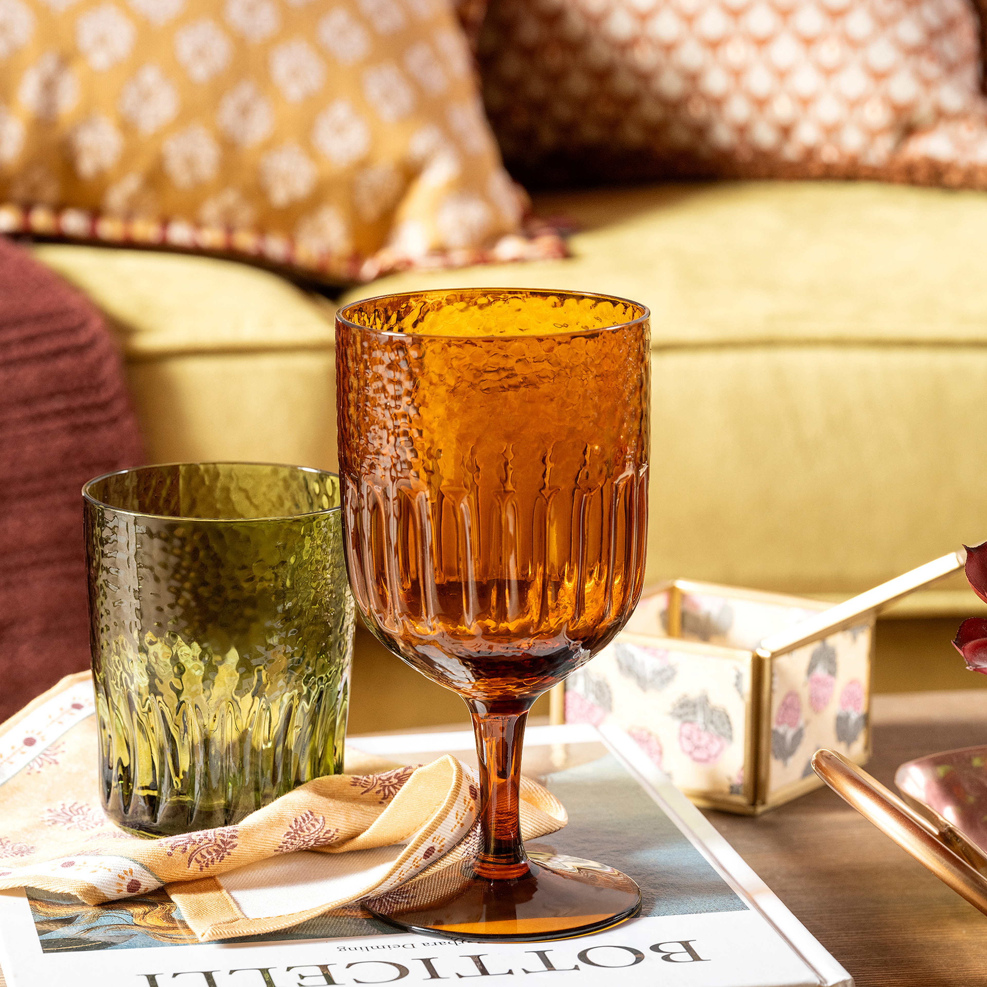 Loess Cam Kadeh 320 Ml Yeşil