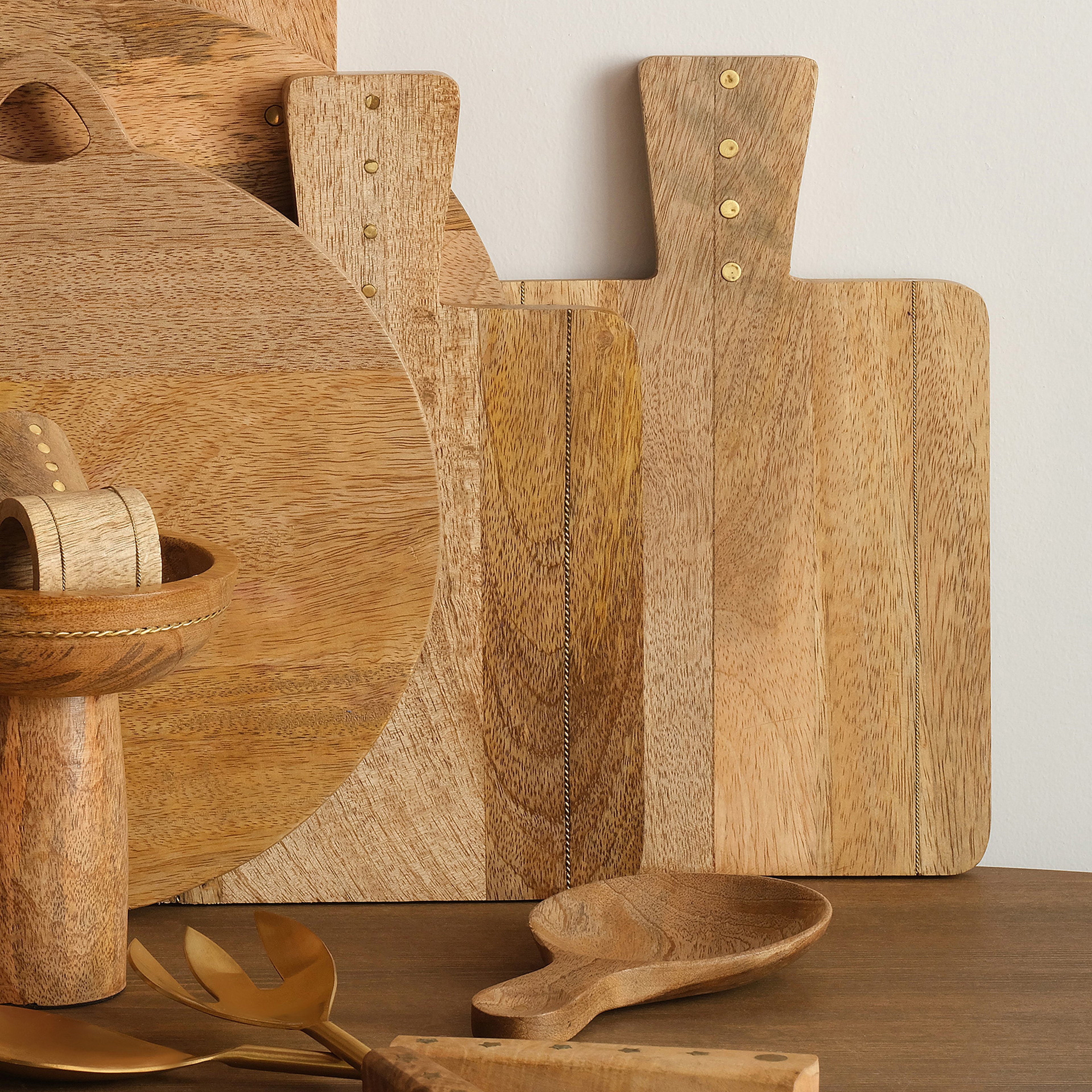 Rampur Mango Ağacı Sunum Tahtası 28x18x2 Cm Natural