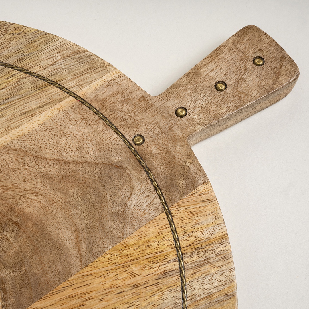 Rampur Mango Ağacı Sunum Tahtası 41x33x2 Cm Natural