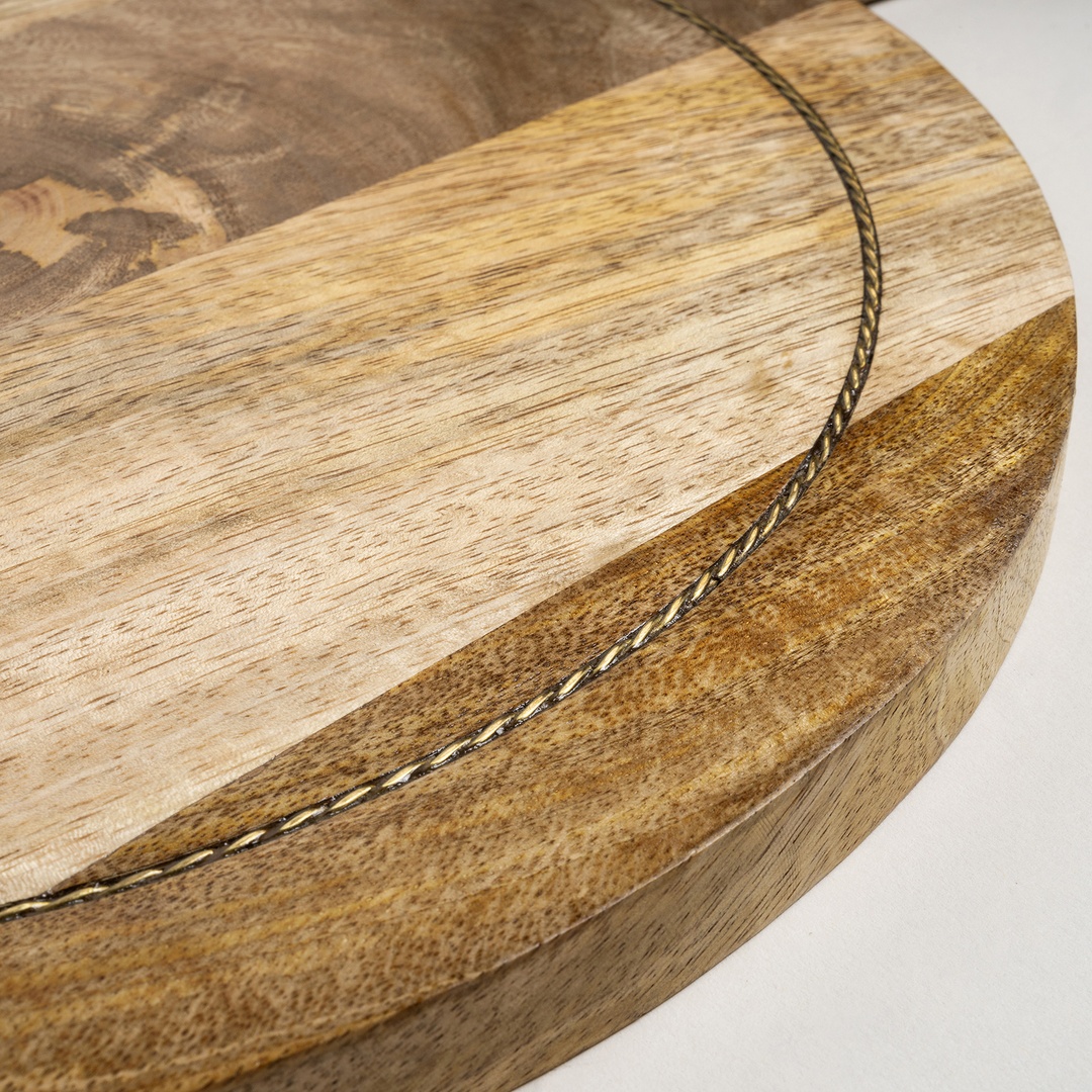 Rampur Mango Ağacı Sunum Tahtası 41x33x2 Cm Natural