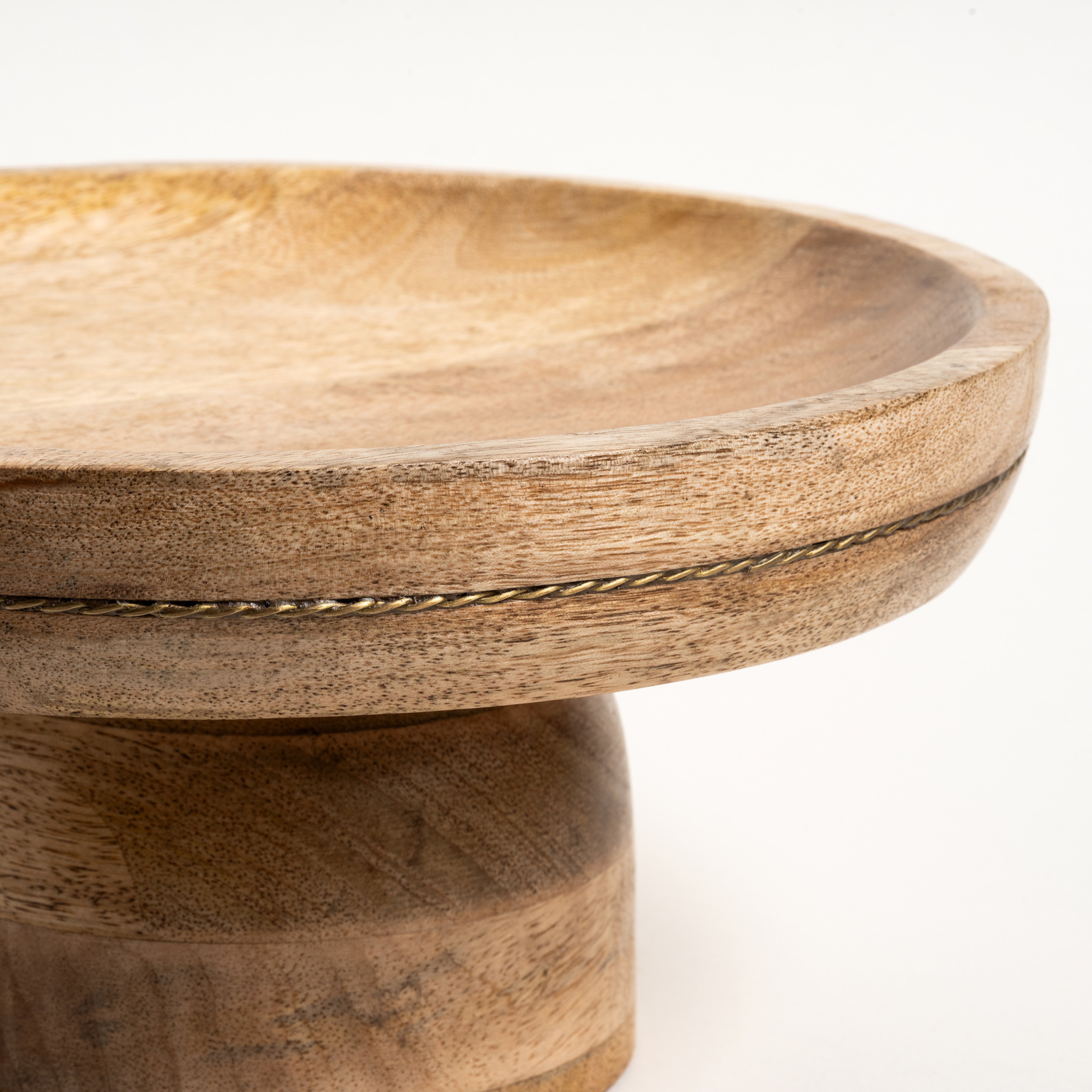 Rampur Mango Ağacı Servis Tabağı 24x22x10 Cm Natural