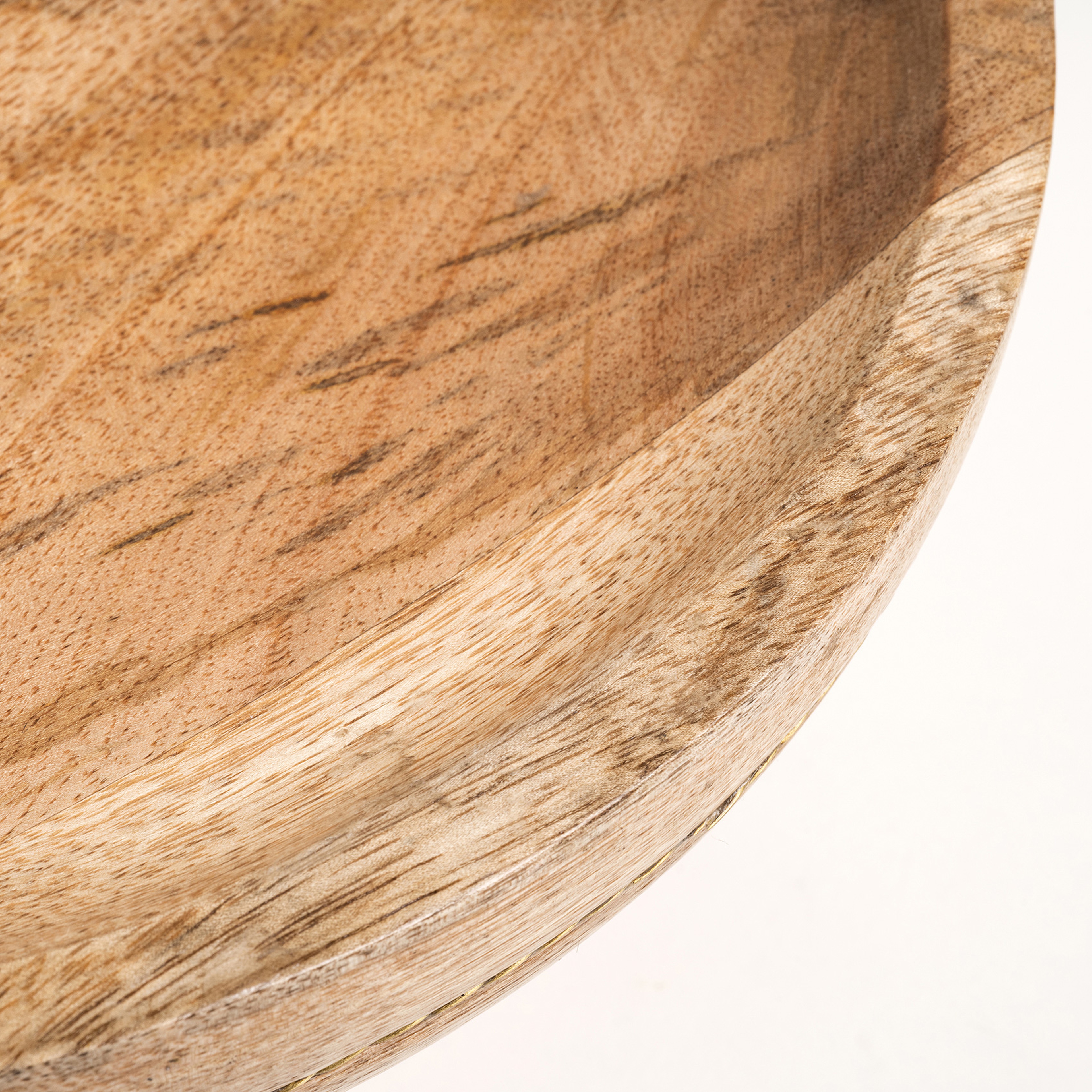 Rampur Mango Ağacı Servis Tabağı 24x22x10 Cm Natural