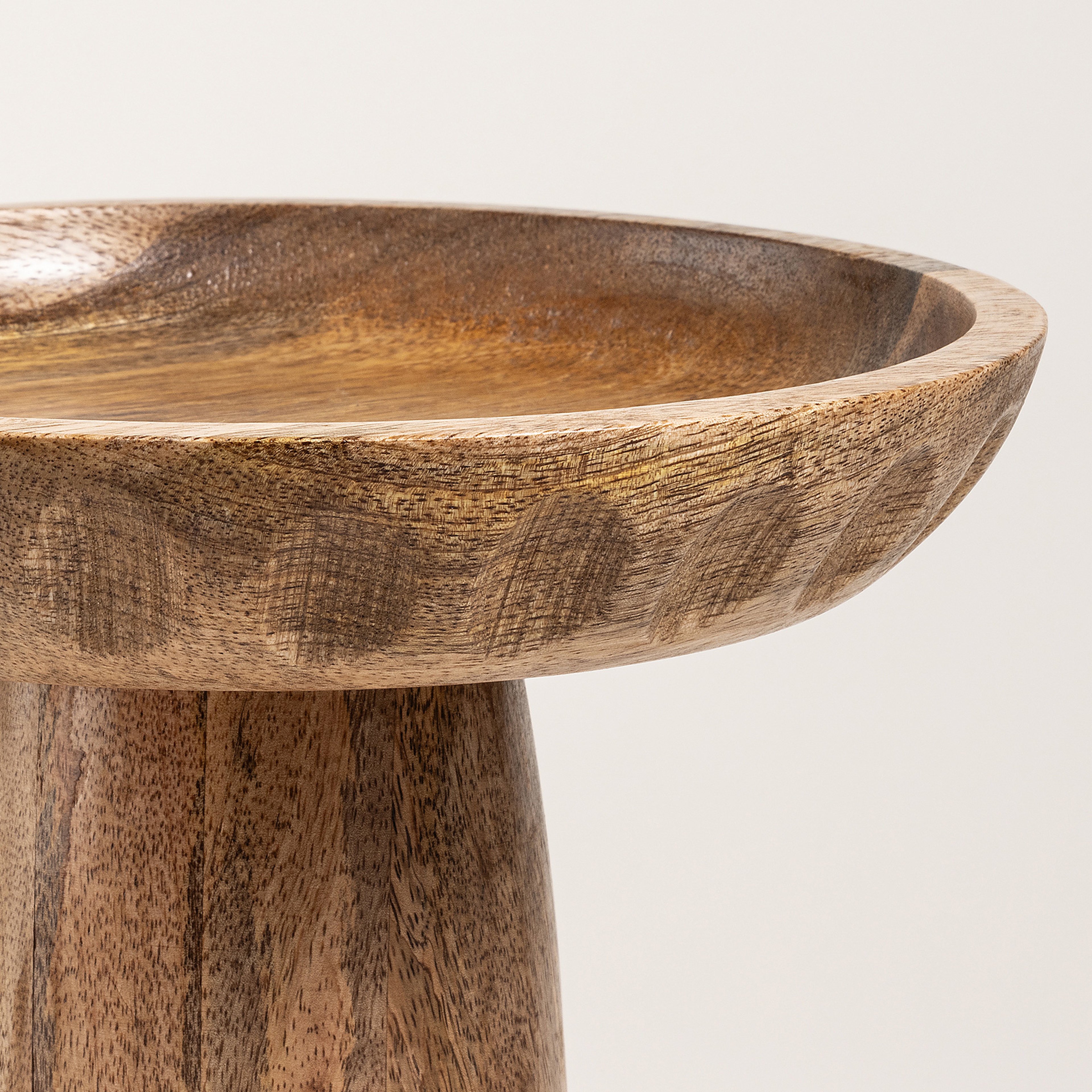 Rampur Mango Ağacı Servis Tabağı 24x24x19 Cm Natural