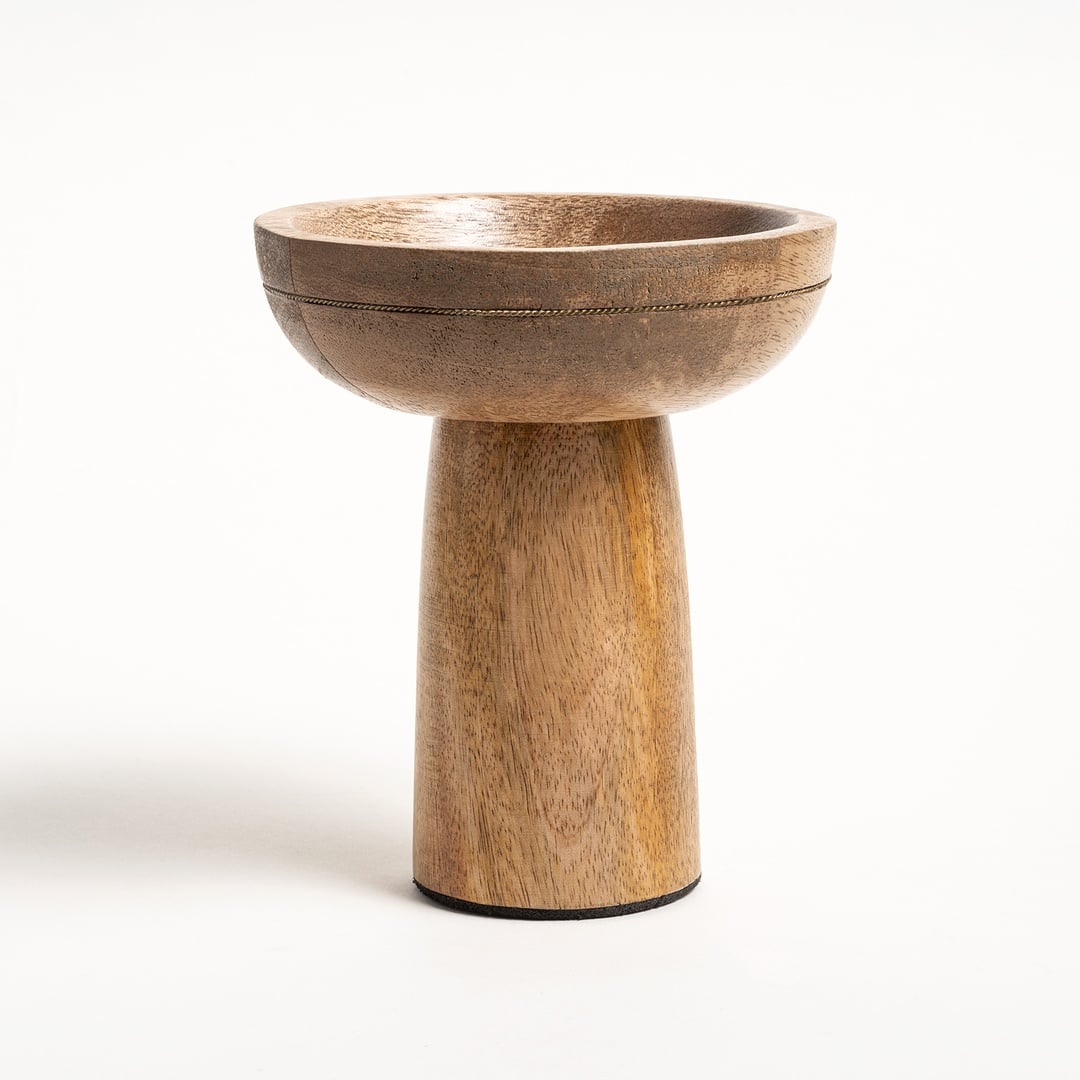 Rampur Mango Ağacı Servis Tabağı 12x12x14 Cm Natural