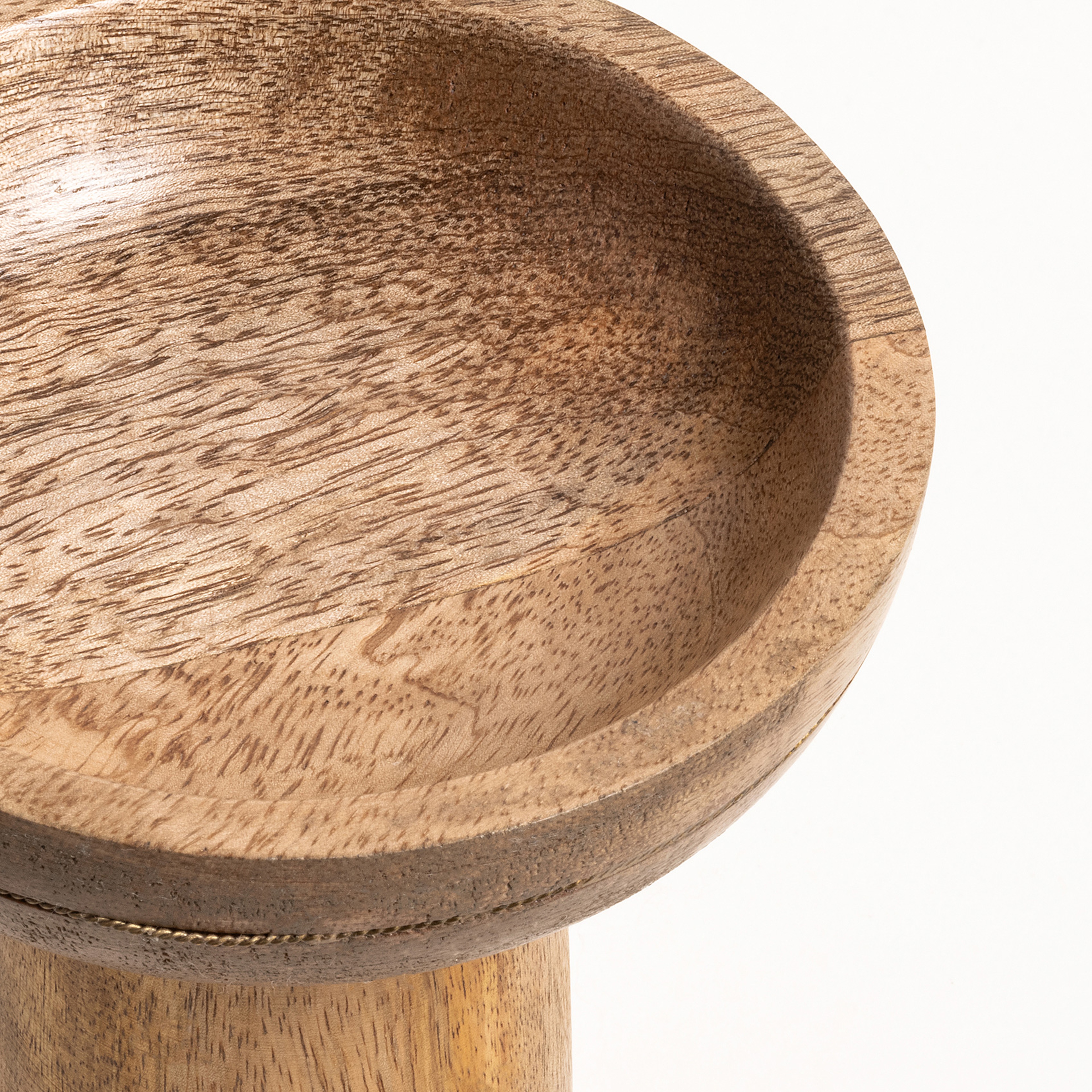 Rampur Mango Ağacı Servis Tabağı 12x12x14 Cm Natural