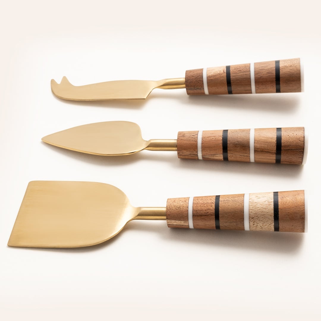 Rampur Çelik Servis Seti 16 Cm Kahverengi - Altın