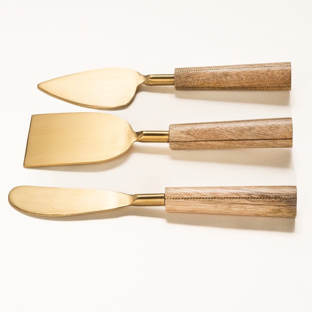 Rampur Çelik Servis Seti 16 Cm Natural - Altın