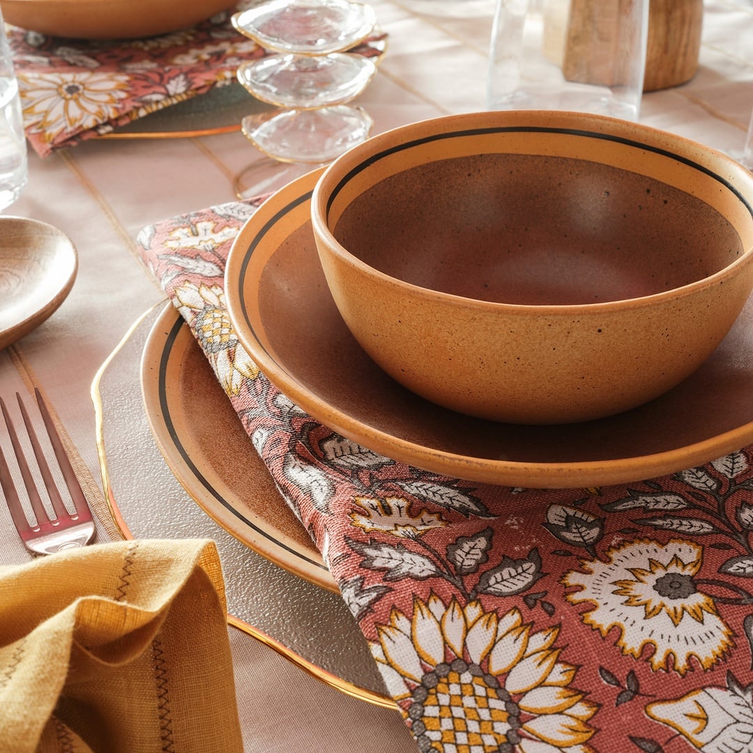 Lızbon Stoneware Kase 16x16x7 Cm Kahverengi