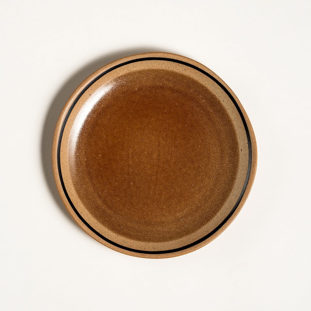 Lızbon Stoneware Pasta Tabağı 20 Cm Kahverengi