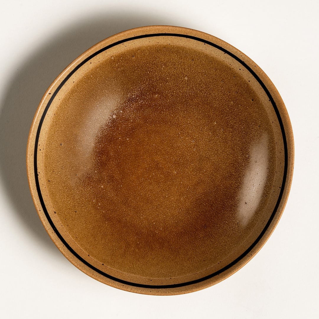 Lızbon Stoneware Çukur Tabak 23x23x5 Cm Kahverengi