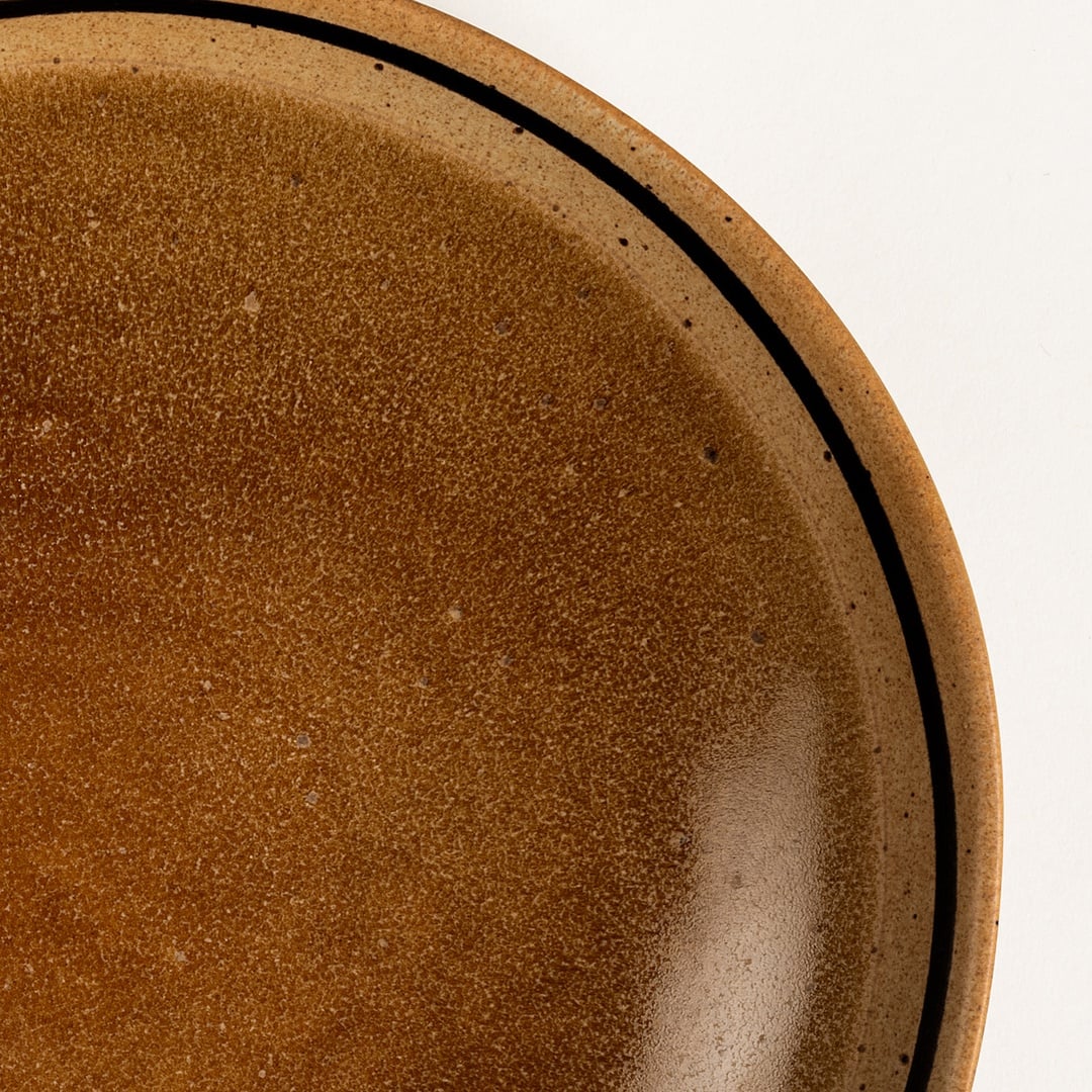 Lızbon Stoneware Çukur Tabak 23x23x5 Cm Kahverengi