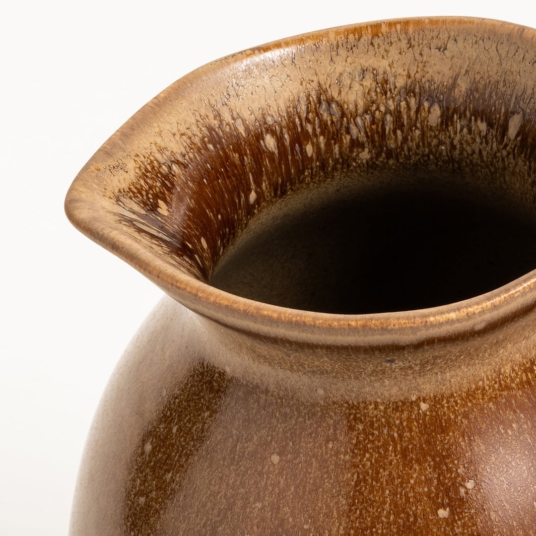 Lızbon Stoneware Sürahi 17x12x18 Cm Kahverengi