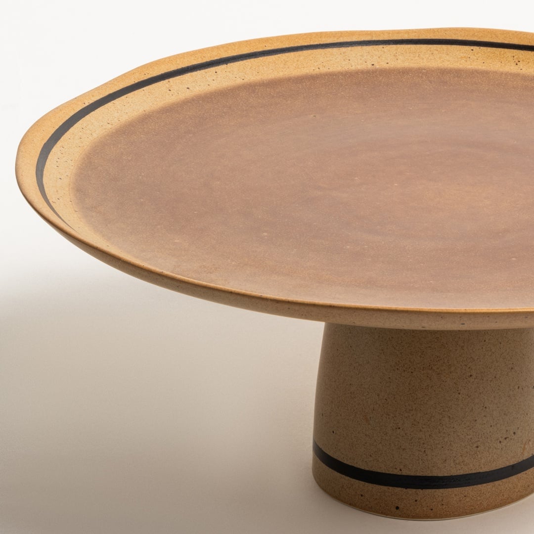 Lızbon Stoneware Servis Tabağı 31x31x13 Cm Kahverengi