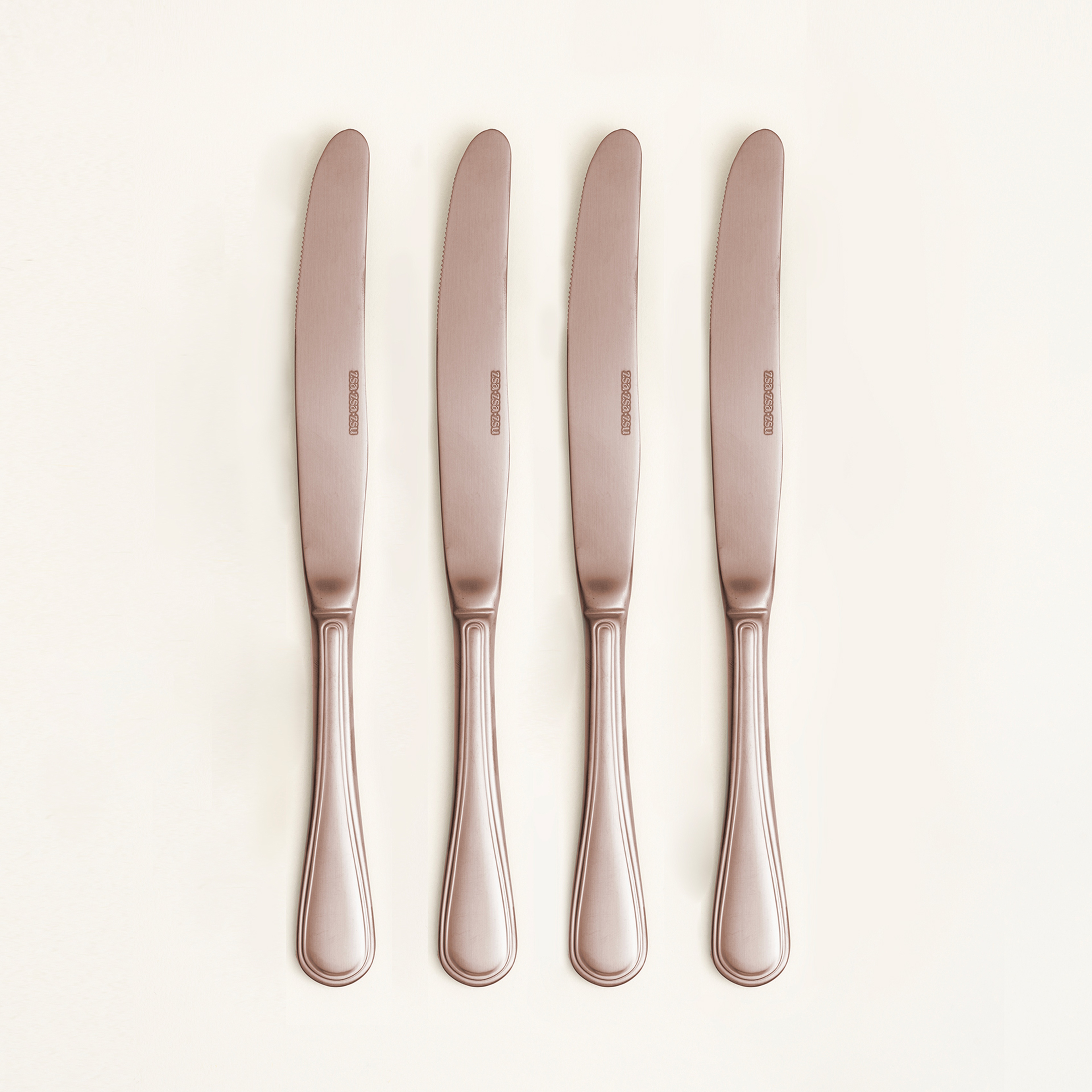 Dume Çelik Yemek Bıçağı 2x23x0.3 Cm Mat Çikolata