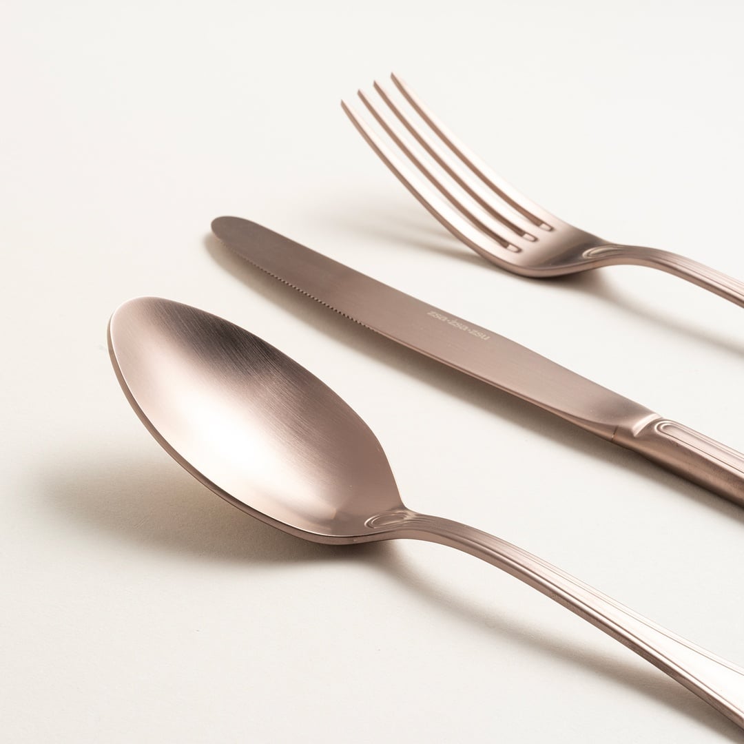 Dume Çelik Yemek Çatalı 3x23x0.3 Cm Mat Çikolata