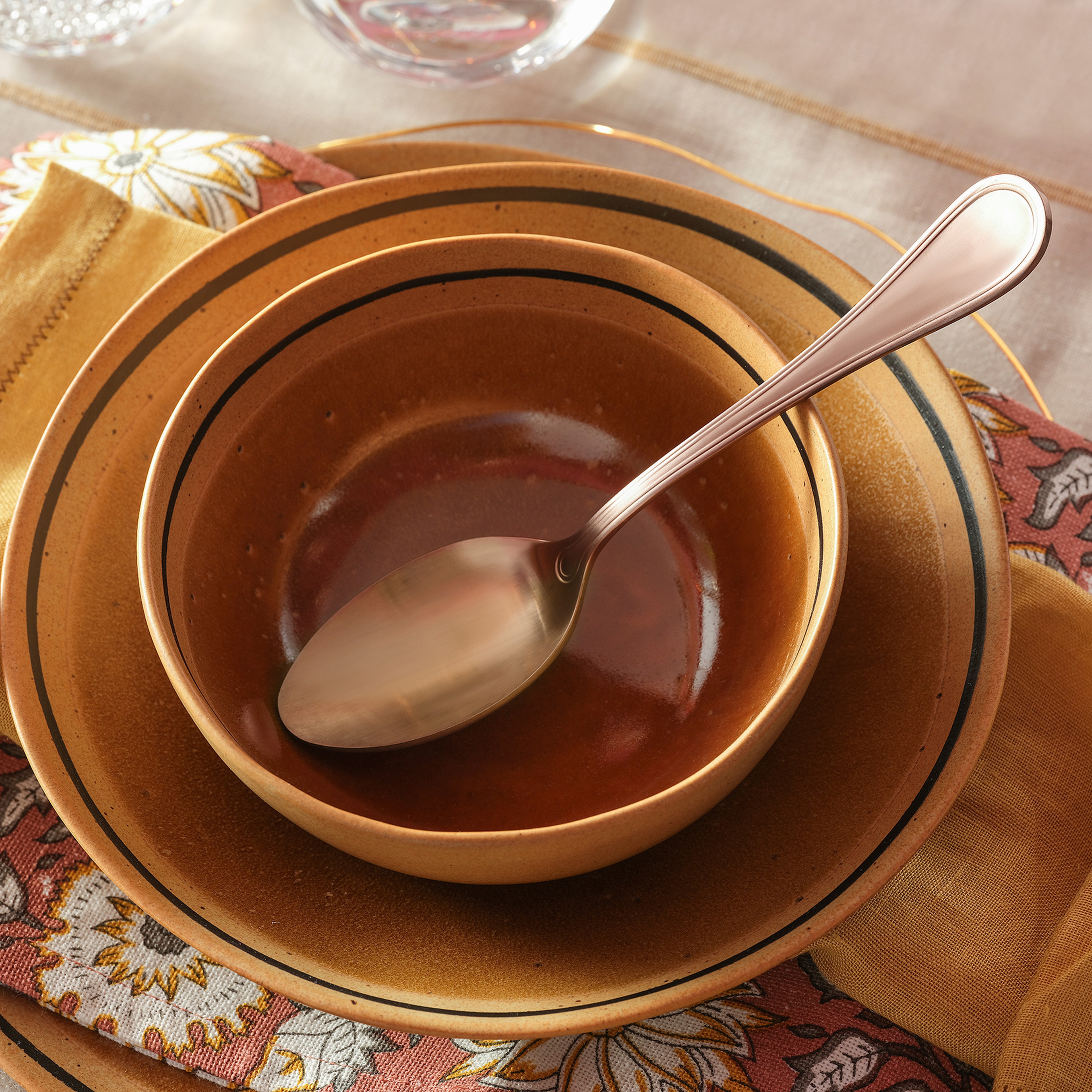 Dume Çelik Yemek Kaşığı 4x23x0.3 Cm Mat Çikolata