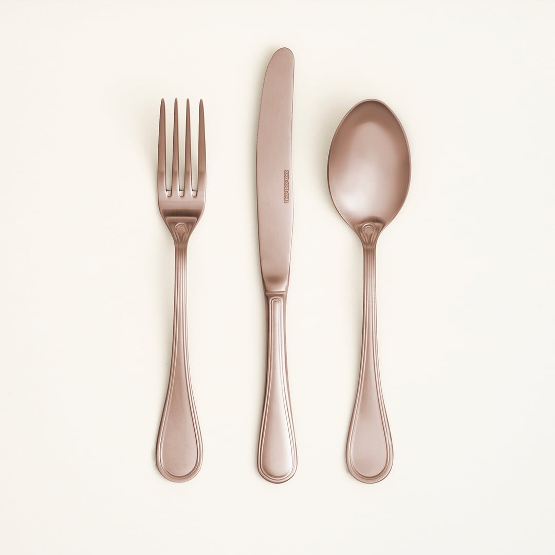 Dume Çelik Yemek Kaşığı 4x23x0.3 Cm Mat Çikolata