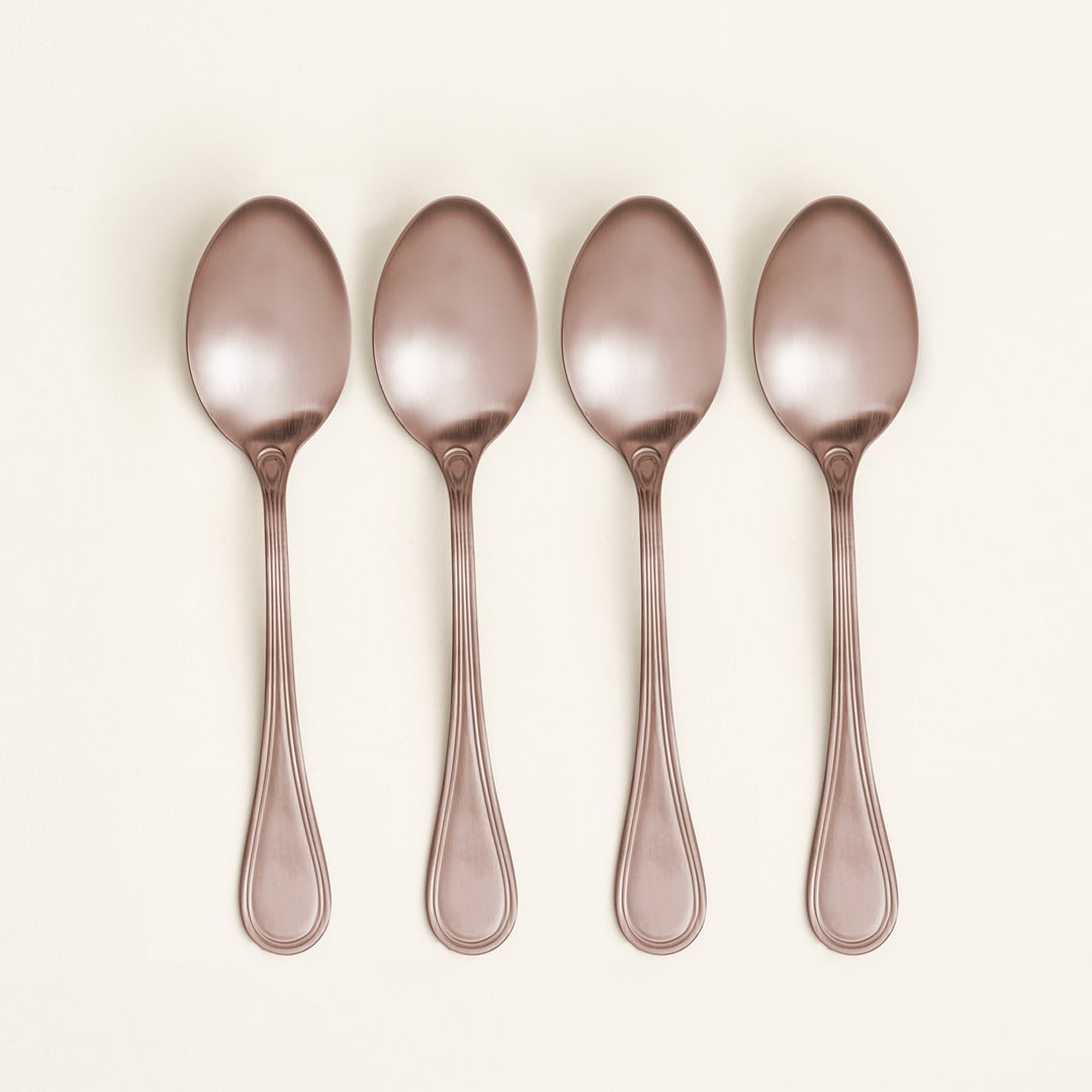 Dume Çelik Yemek Kaşığı 4x23x0.3 Cm Mat Çikolata