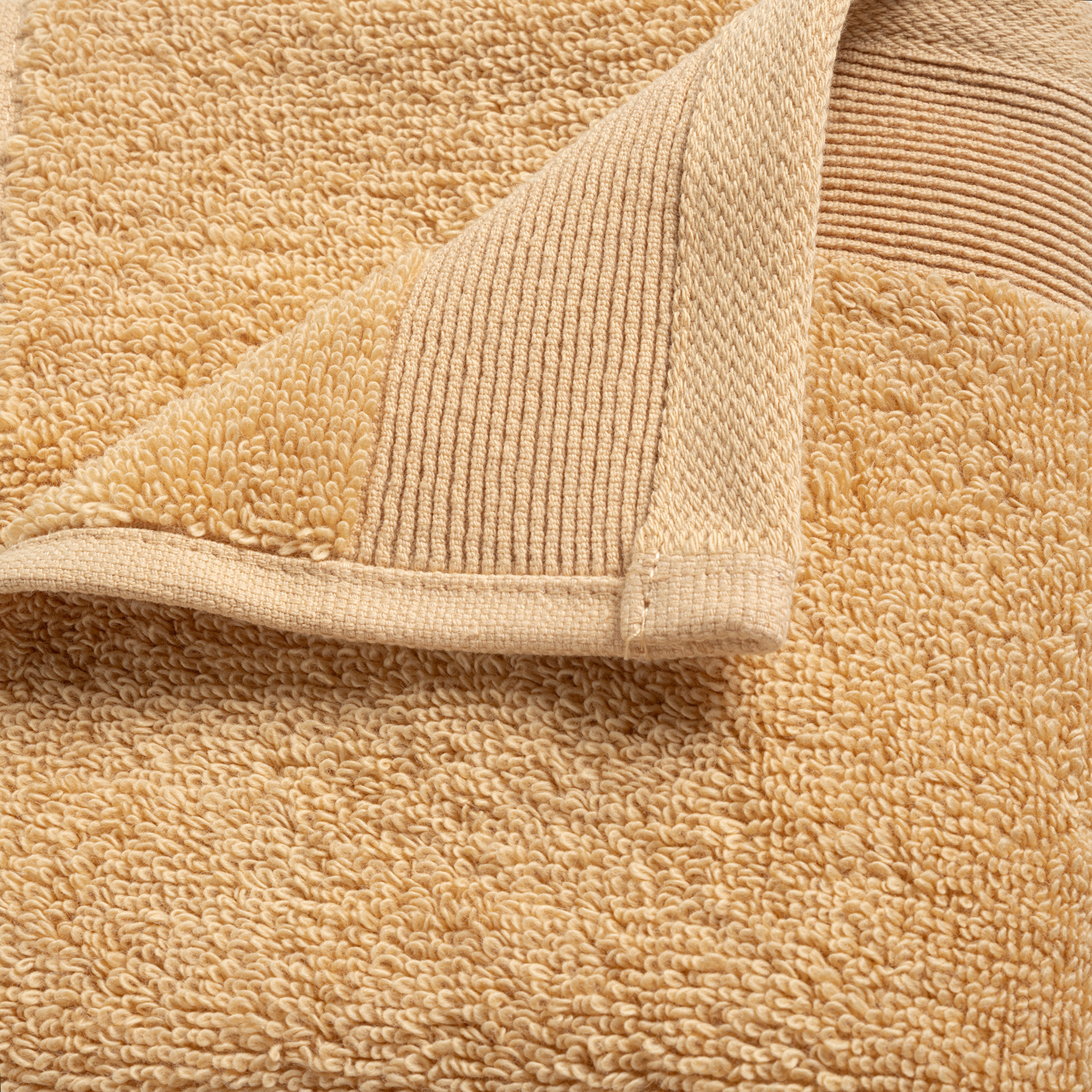 Solıd Bordürlü Pamuk %100 Pamuk El Havlusu 30x50 Cm Sarı