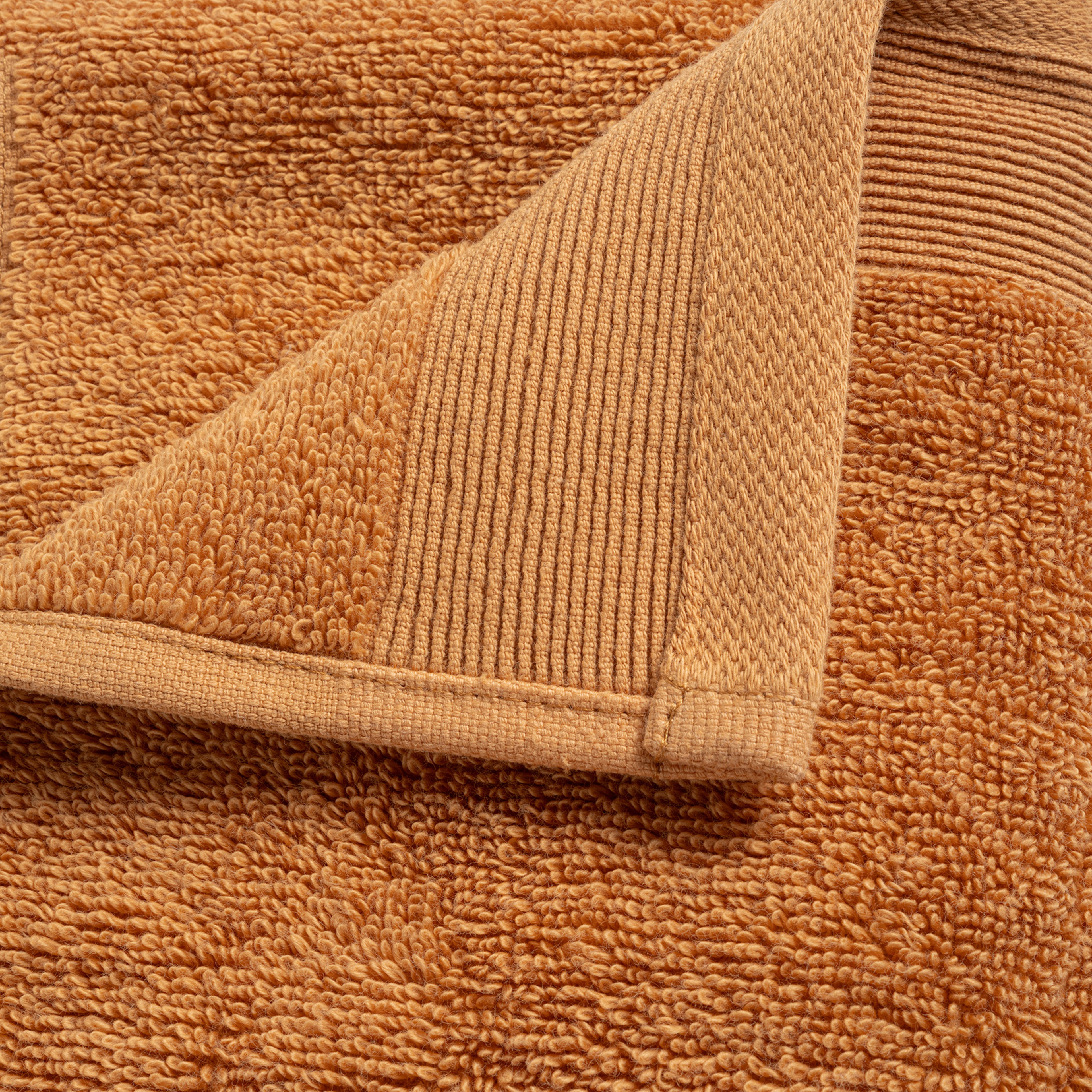 Solıd Bordürlü Pamuk %100 Pamuk El Havlusu 30x50 Cm Tarçın