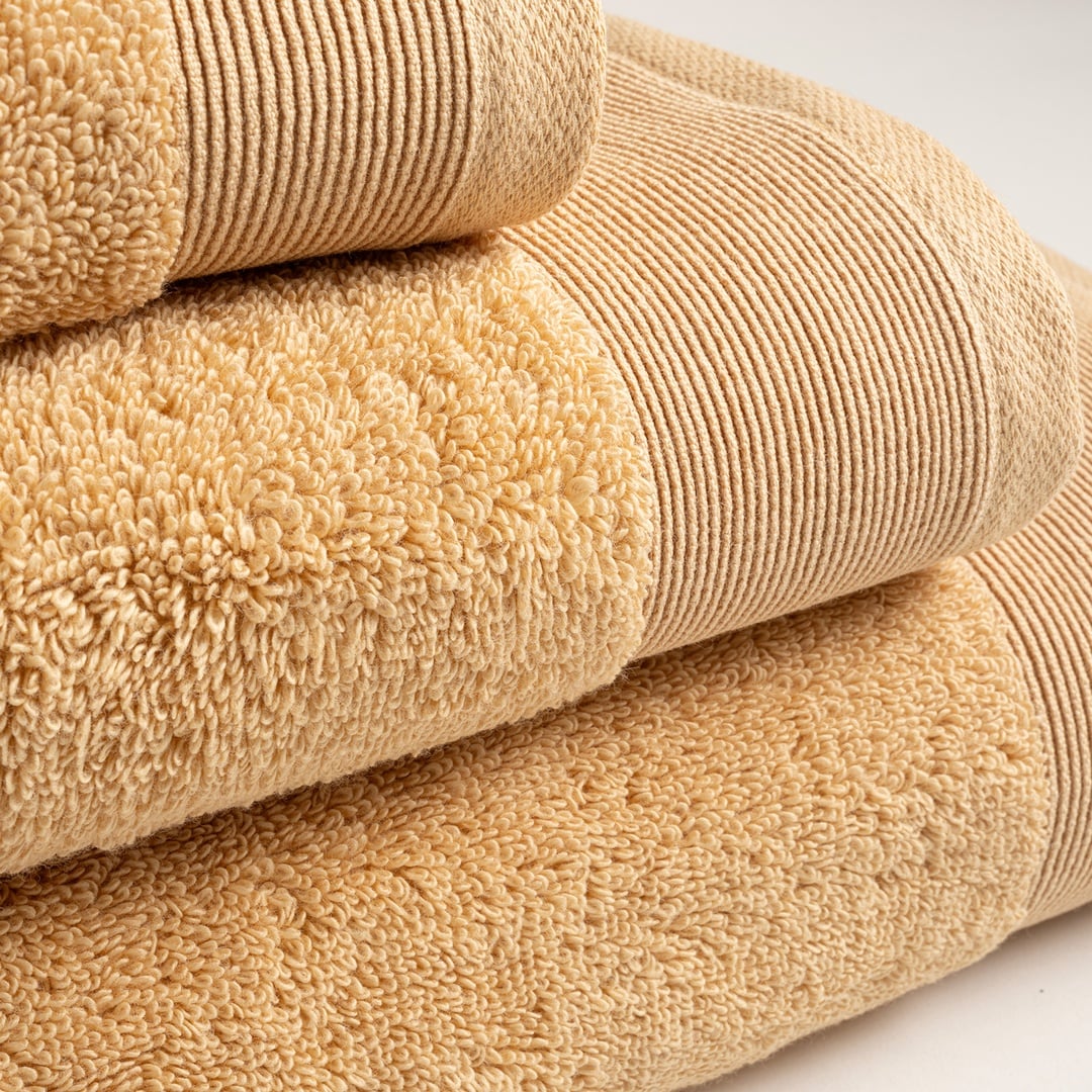 Solıd Bordürlü Pamuk %100 Pamuk Yüz Havlusu 50x90 Cm Sarı