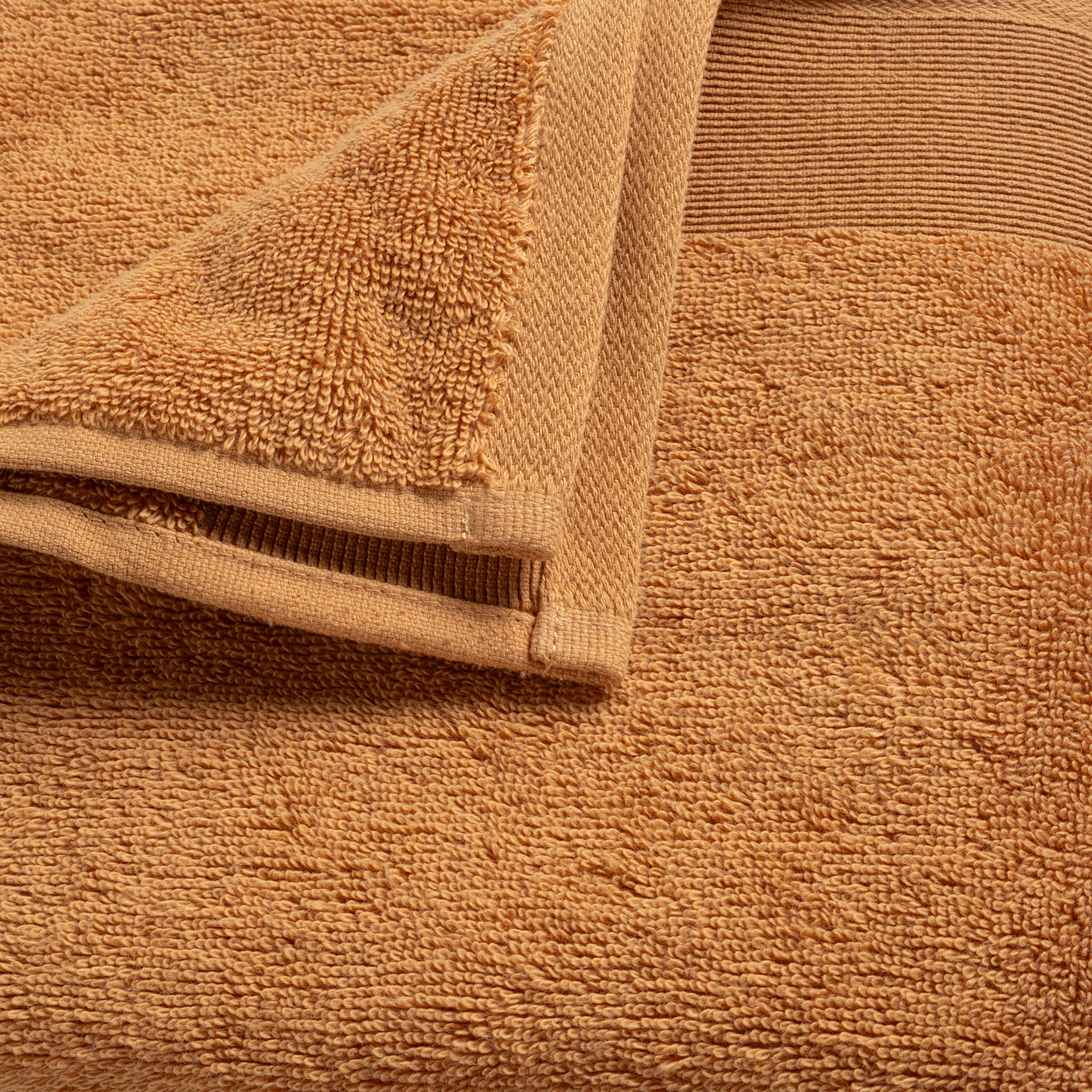 Solıd Bordürlü Pamuk %100 Pamuk Yüz Havlusu 50x90 Cm Tarçın