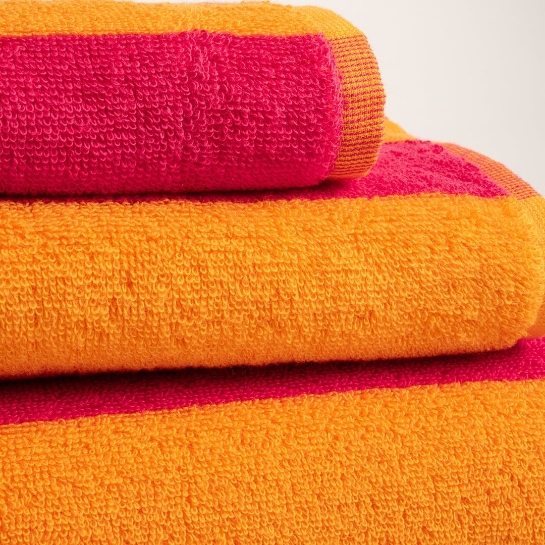 Tabea Pamuk Pamuk %100 Pamuk El Havlusu 30x50 Cm Turuncu - Fuşya