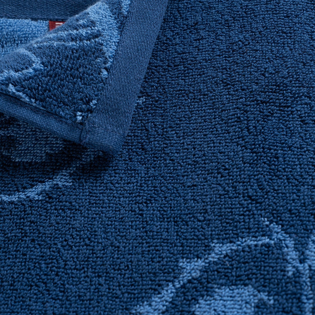 Ornaz İplik Boyalı Jakarlı Pamuk %100 Pamuk Yüz Havlusu 50x90 Cm Lacivert