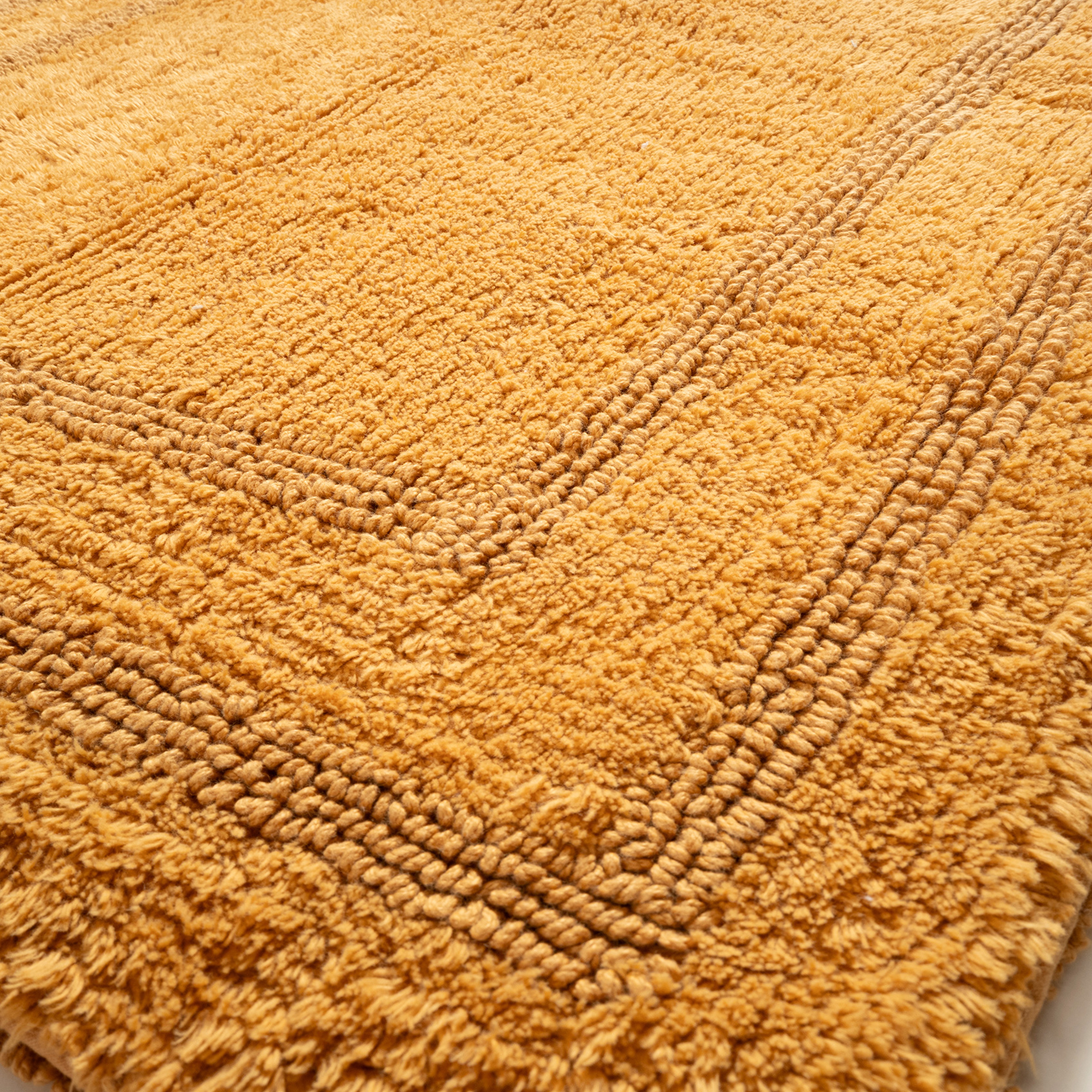 Solıd Çift Taraflı Pamuk %100 Pamuk Banyo Paspası 40x60 Cm Tarçın