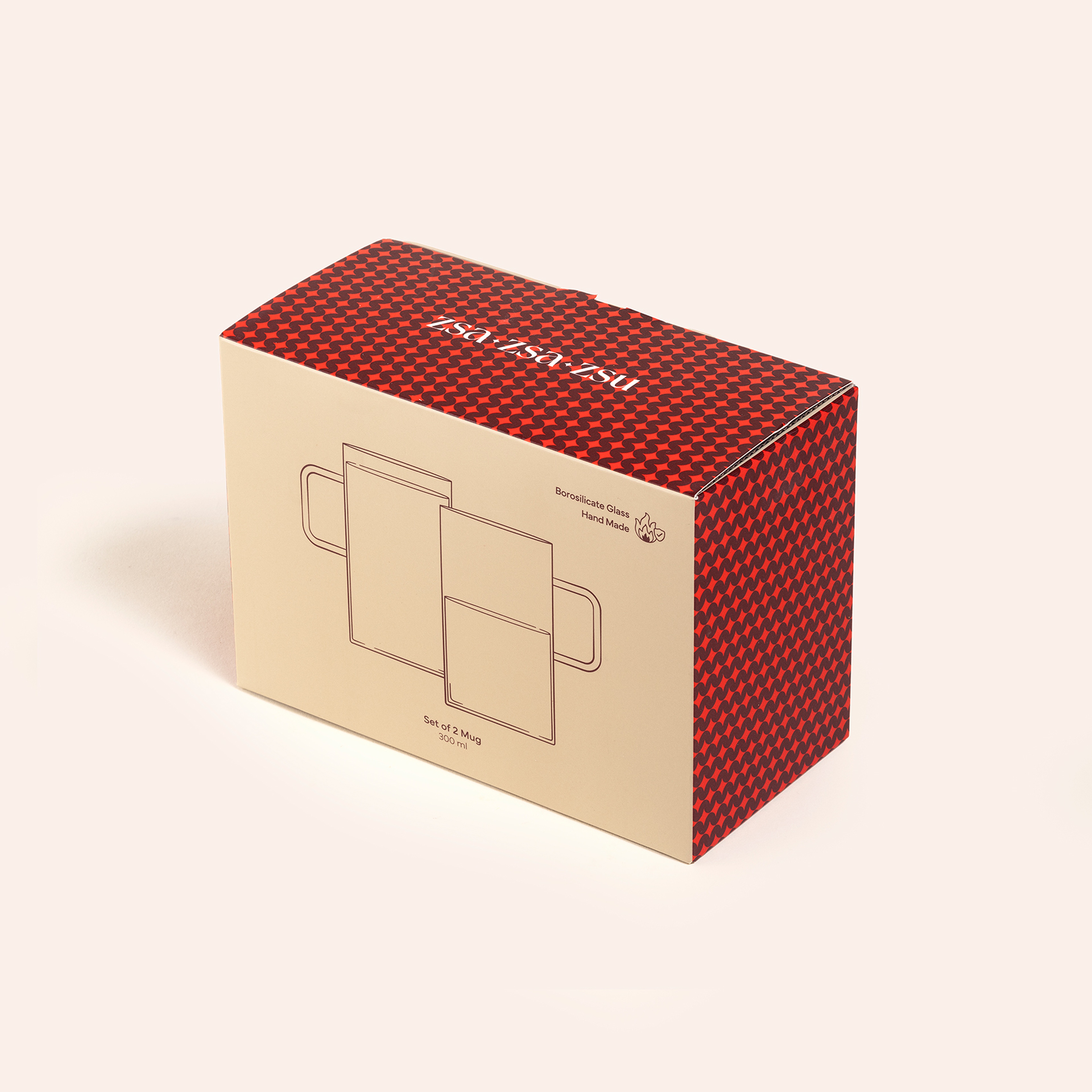 Panyu Borosilikat Cam Kupa 300 Ml Şeffaf