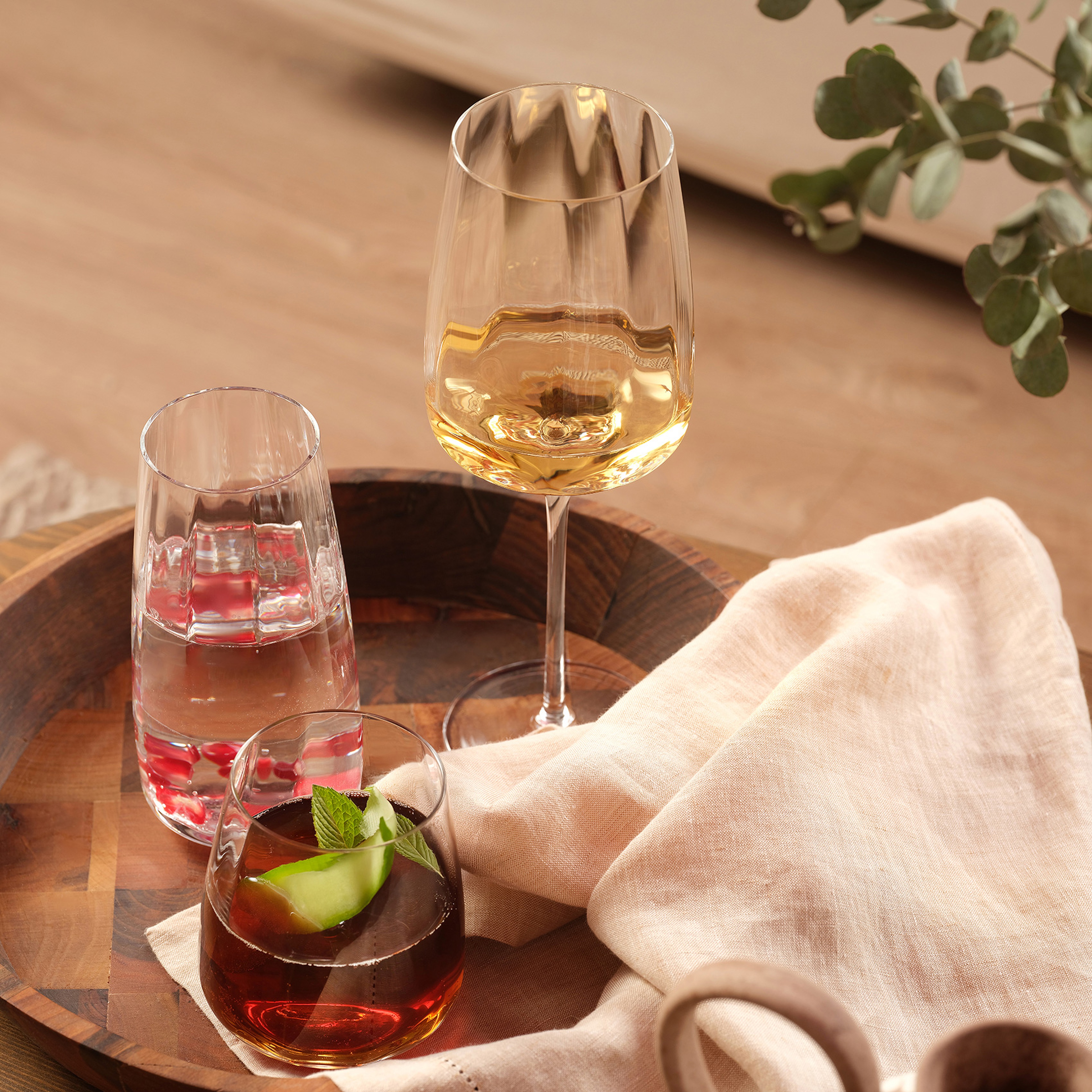 Poznan Cam Su Bardağı 400 Ml Şeffaf