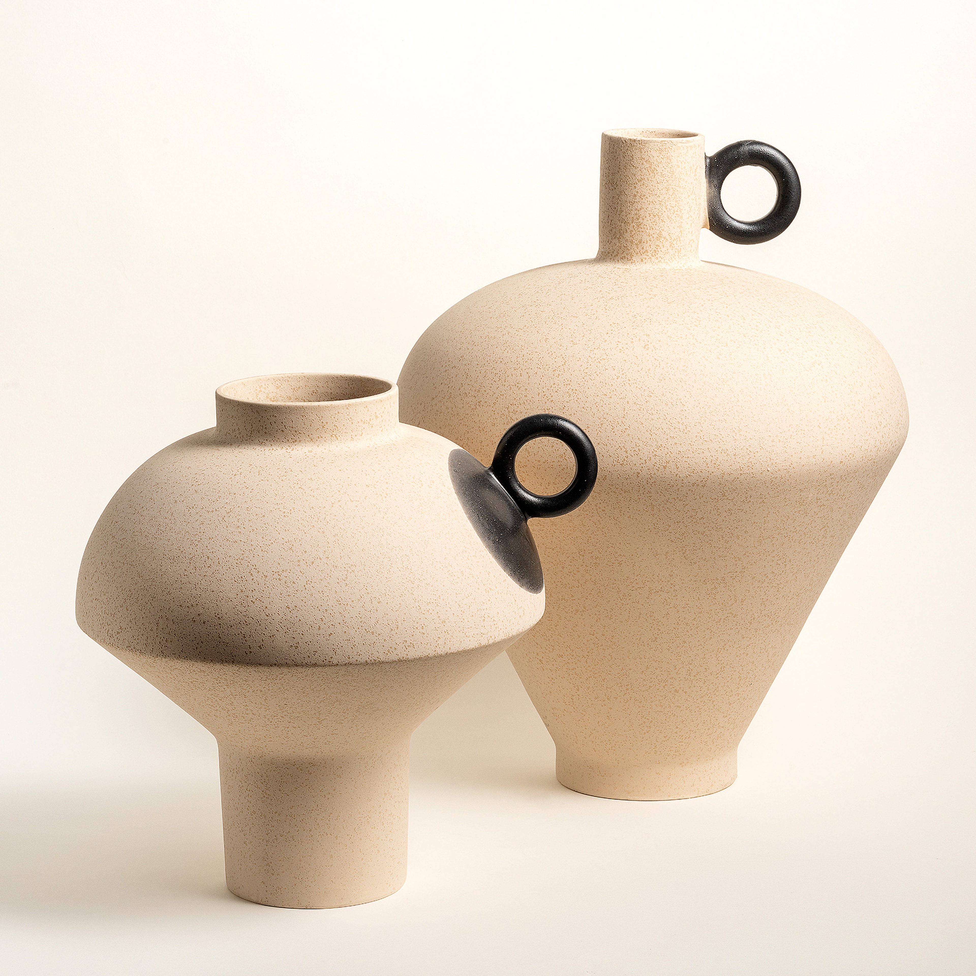 Lızbon Earthenware Vazo 31x31x39 Cm Bej