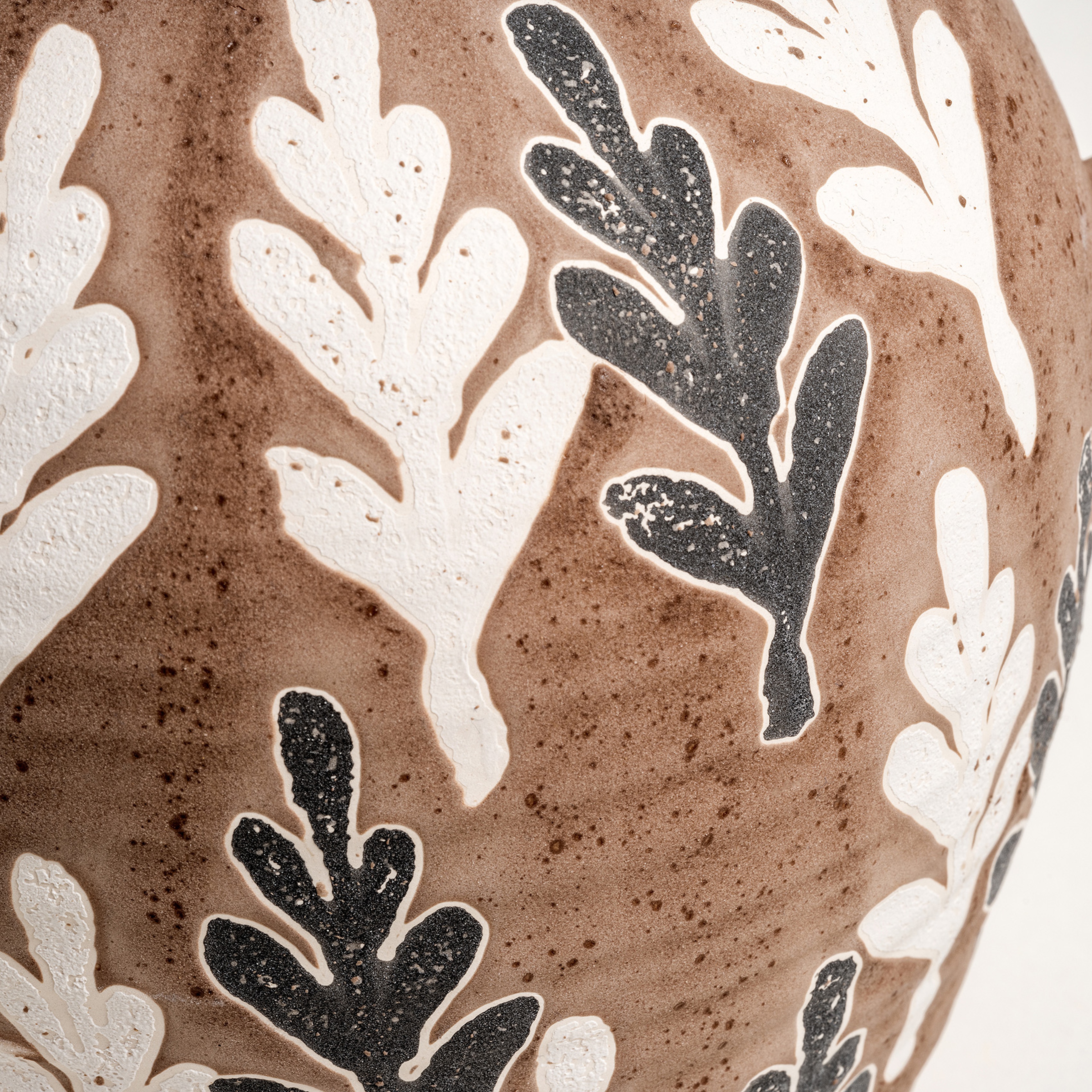 Lızbon Earthenware Vazo 18x14x20 Cm Kahverengi