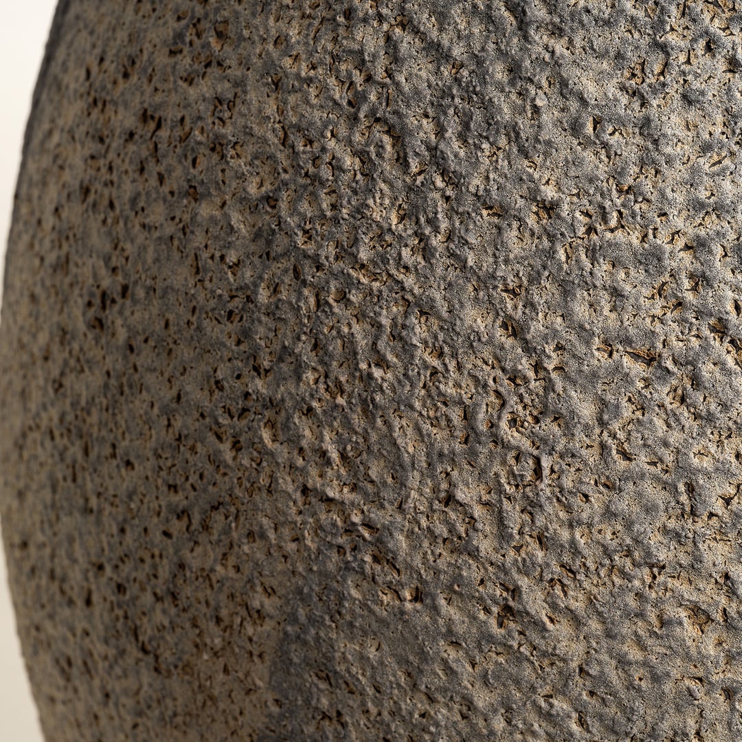 Lızbon Earthenware Vazo 28x28x44 Cm Kahverengi