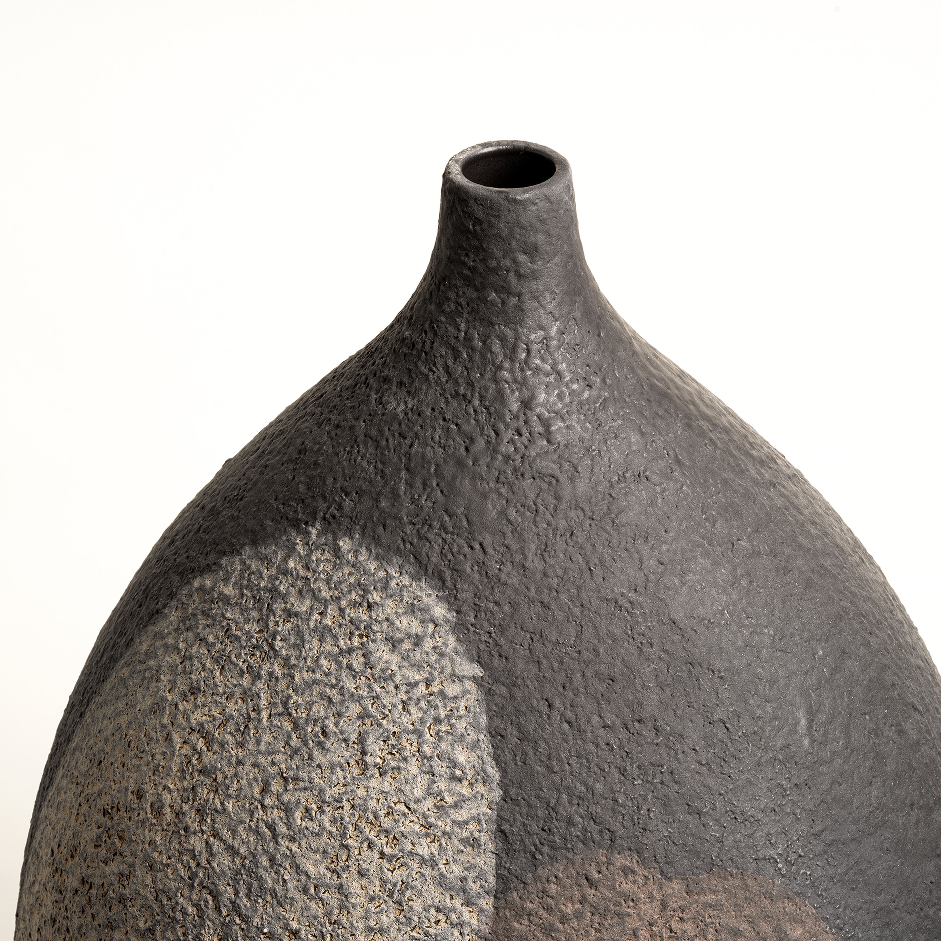 Lızbon Earthenware Vazo 28x28x44 Cm Kahverengi