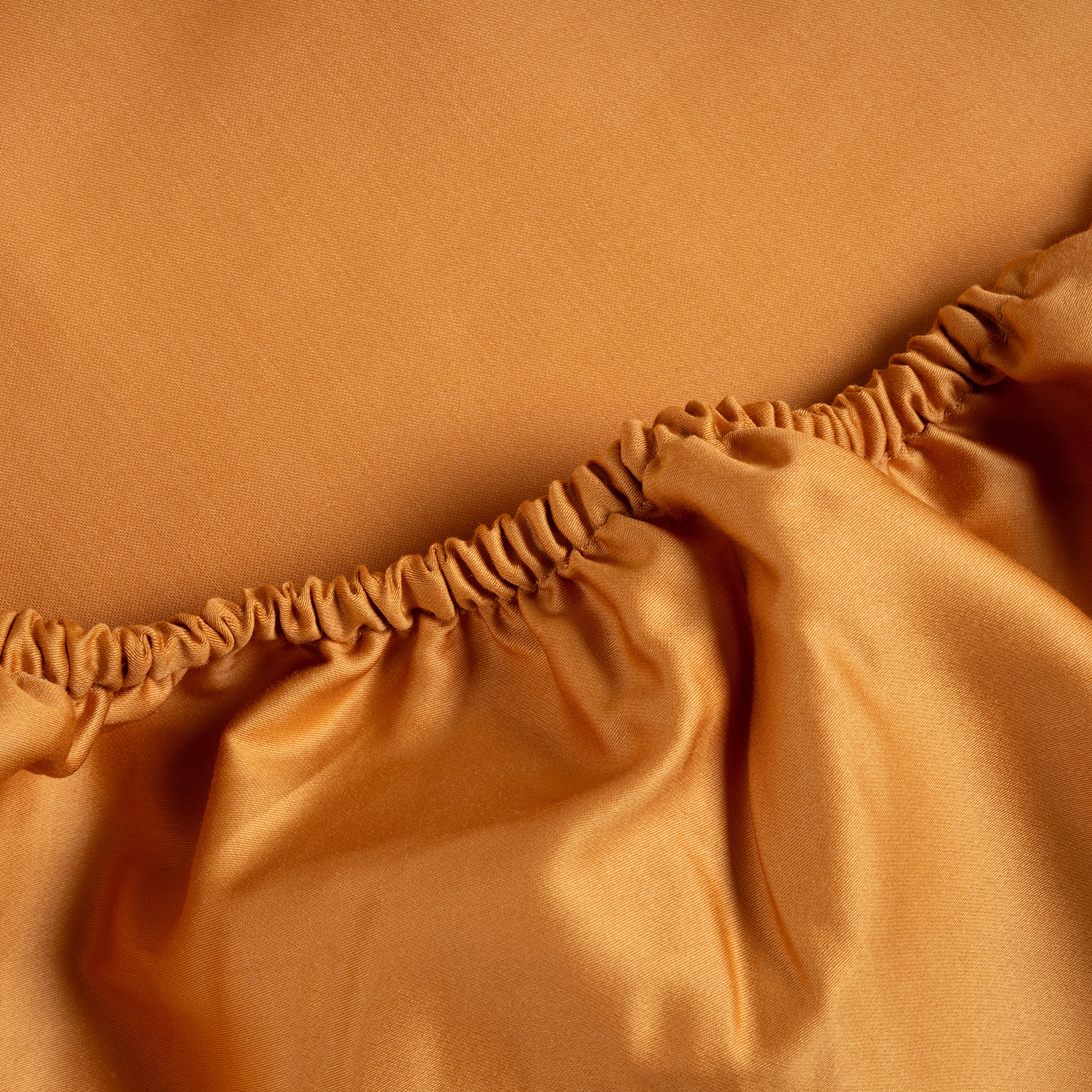 Solıd 300 Tc Tek Kişilik Pamuk Saten %100 Pamuk Saten Lastikli Çarşaf 100x200 Cm Tarçın