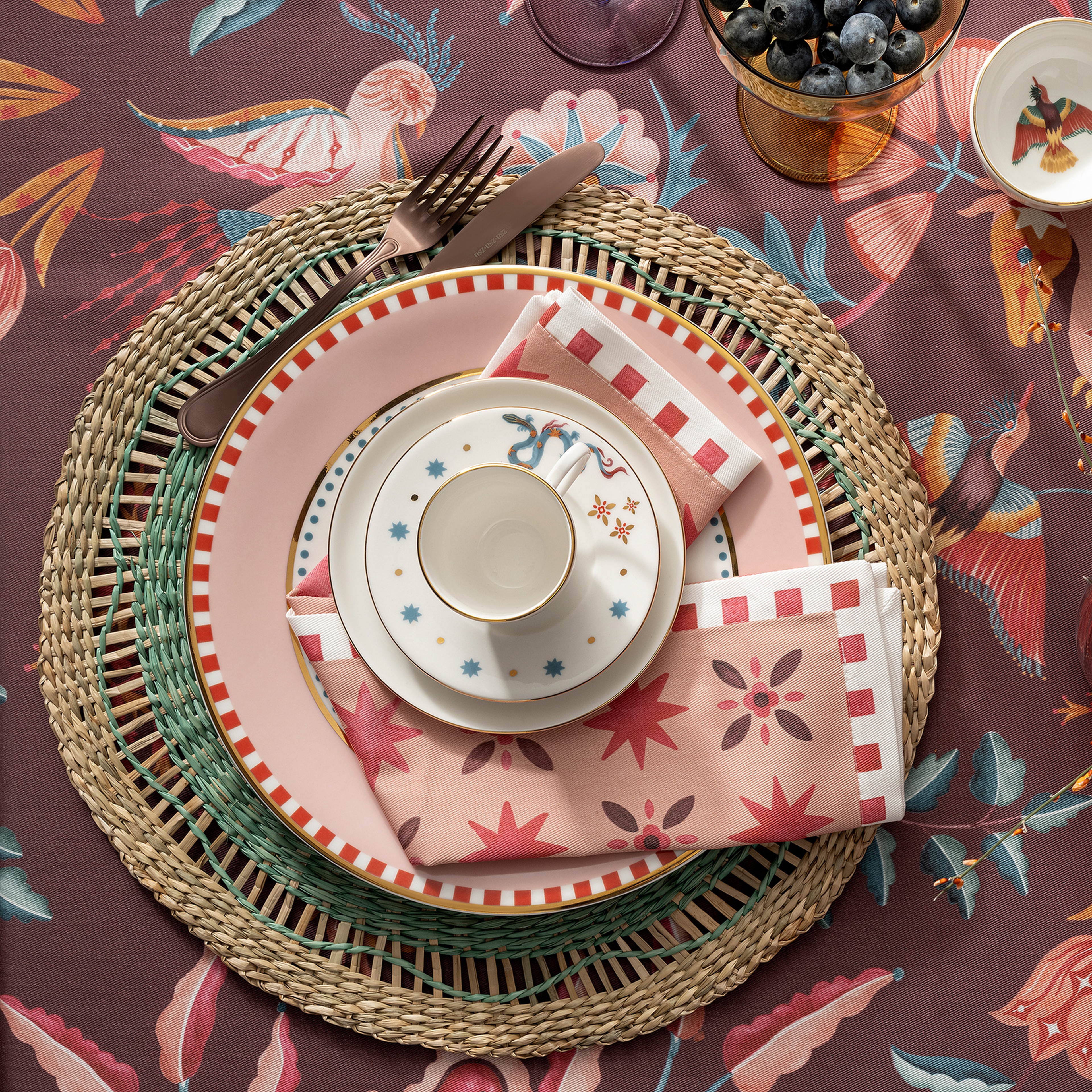 Gediz Porselen Kahve Seti 80 Ml Renkli