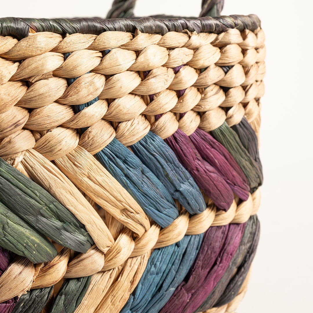 Tam Dao Su Sümbülü Sepet 35x25x20 Cm Renkli