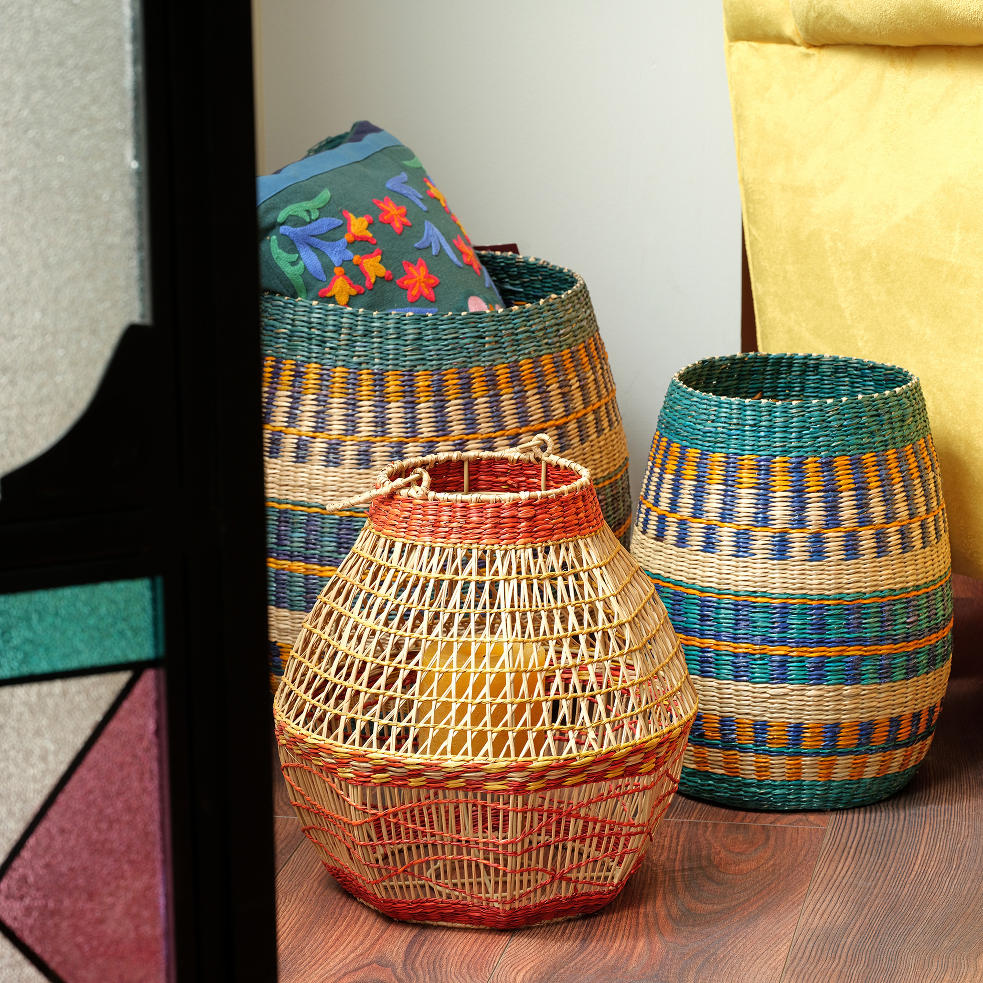 Tam Dao Deniz Çayırı Sepet 26x32 Cm Renkli