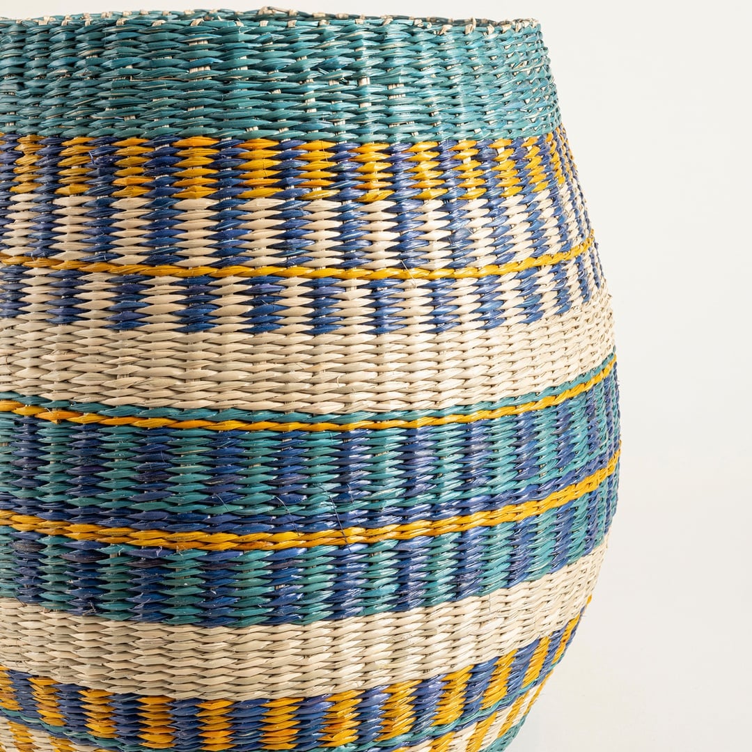 Tam Dao Deniz Çayırı Sepet 35x37 Cm Renkli