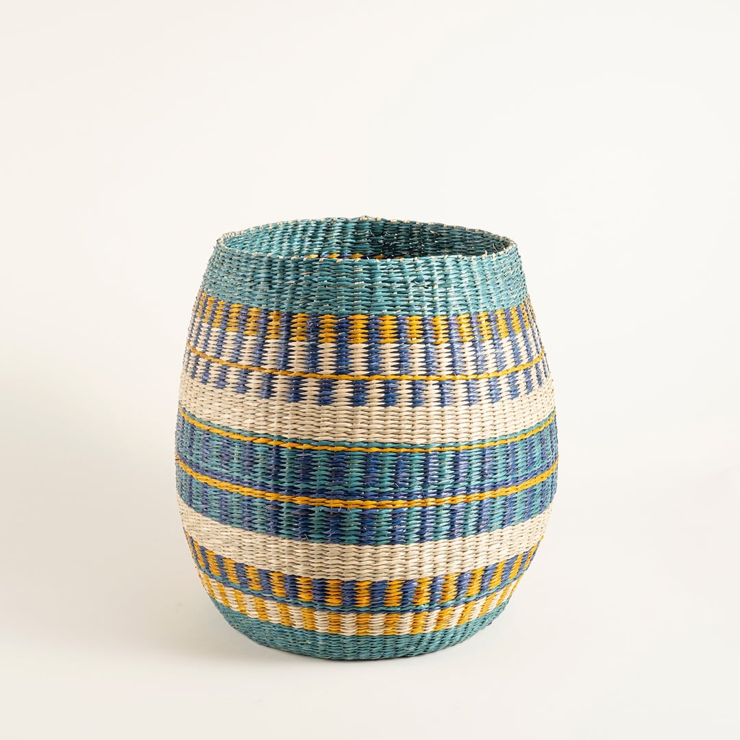 Tam Dao Deniz Çayırı Sepet 35x37 Cm Renkli