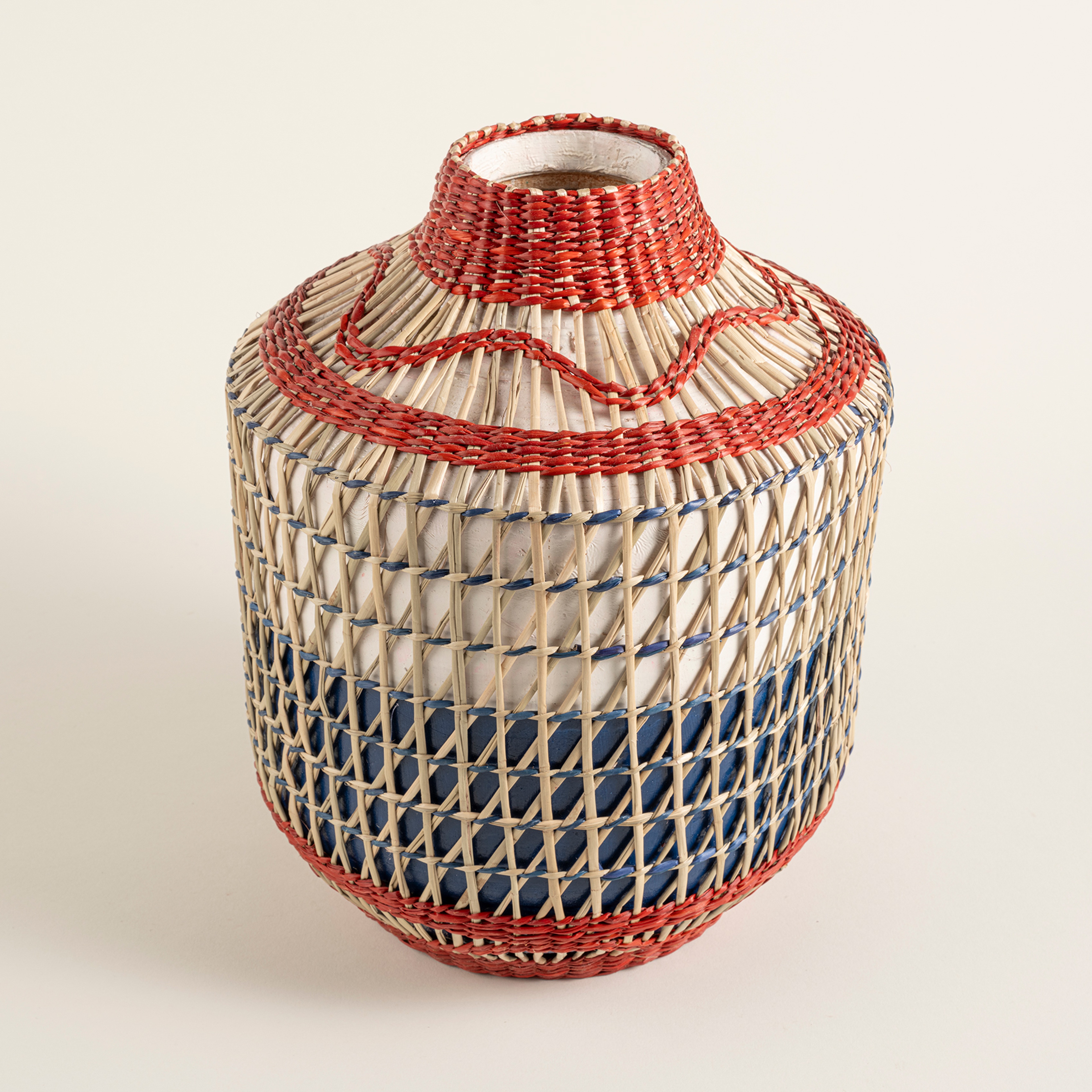 Tam Dao Deniz Çayırı - Bambu Vazo 25x25x30 Cm Renkli