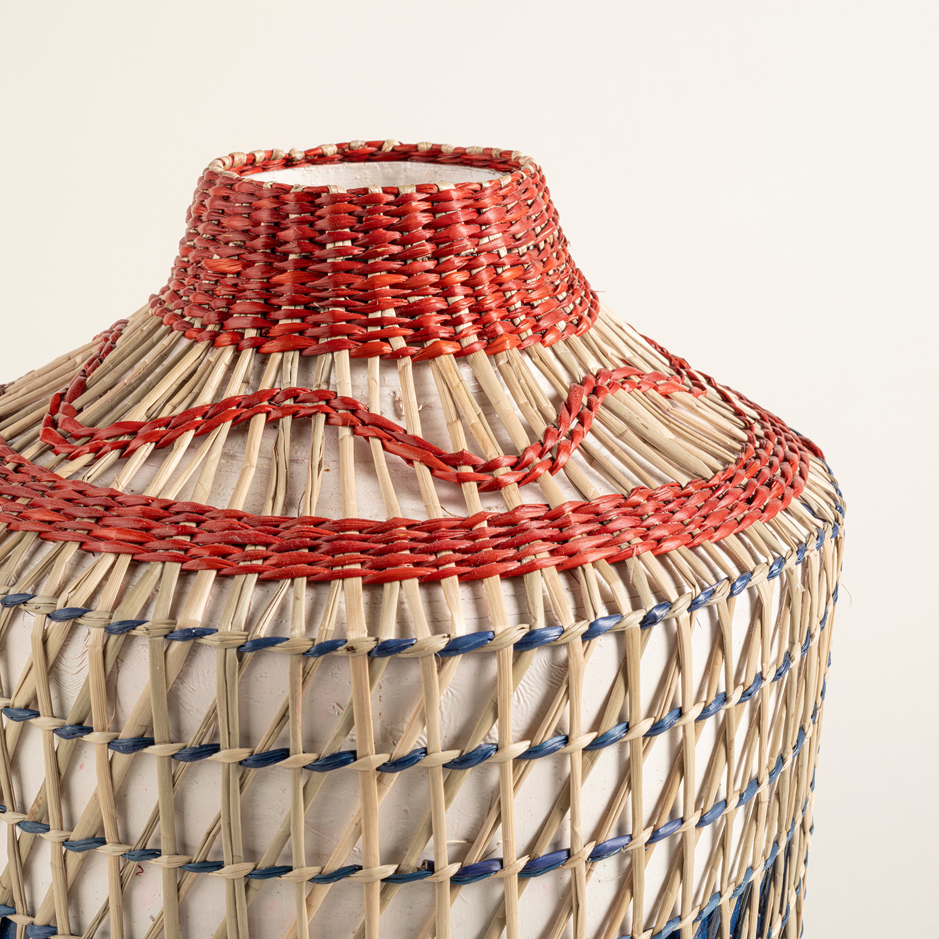 Tam Dao Deniz Çayırı - Bambu Vazo 25x25x30 Cm Renkli