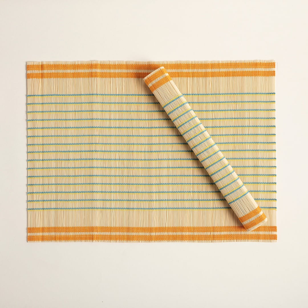 Tam Dao Bambu Amerikan Servis 45x33 Cm Renkli