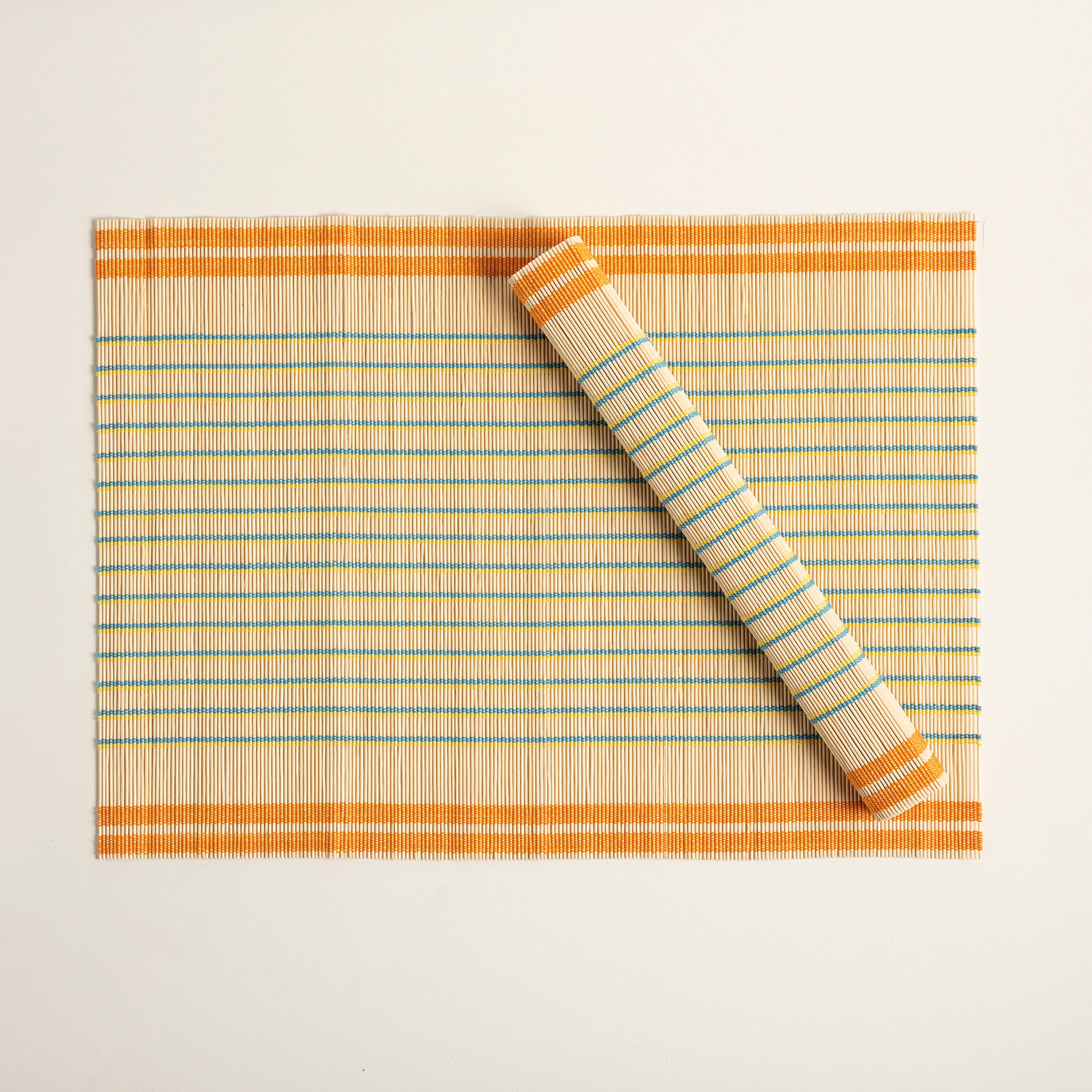 Tam Dao Bambu Amerikan Servis 45x33 Cm Renkli