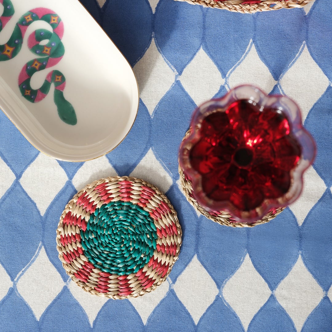 Tam Dao Deniz Çayırı Bardak Altlığı 10 Cm Renkli