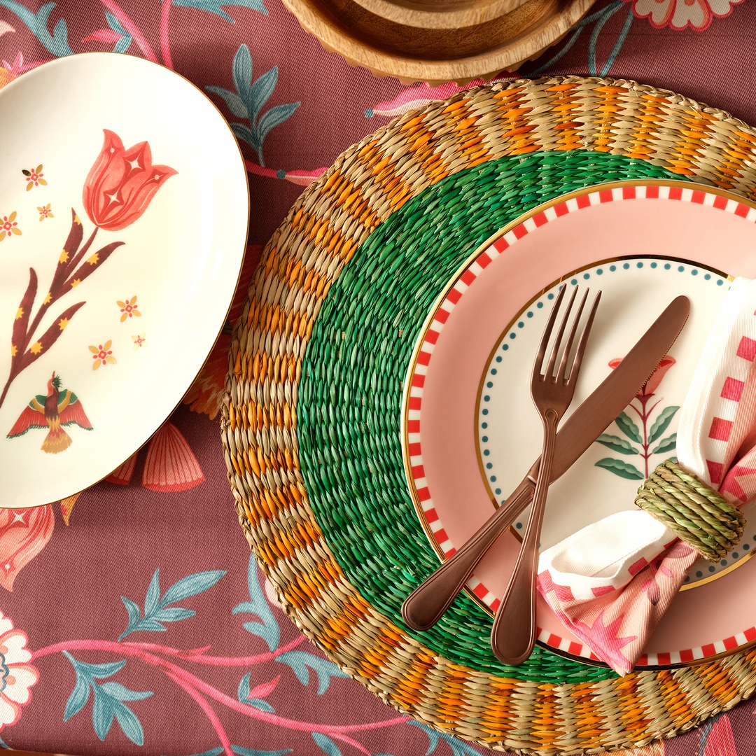 Tam Dao Deniz Çayırı Amerikan Servis 38x38x0.3 Cm Renkli