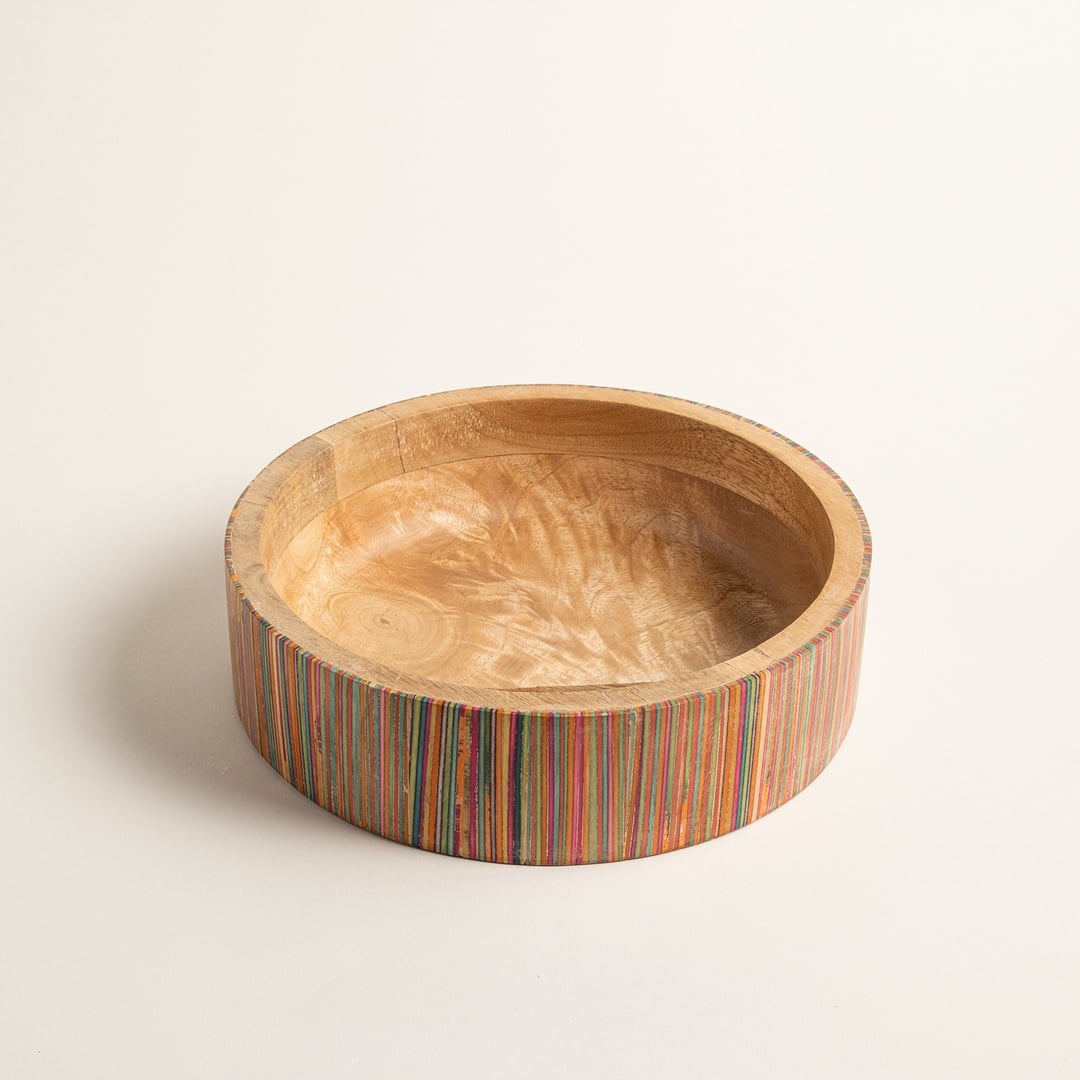 Lakrı Mango Ağacı Kase 25x25x7 Cm Natural